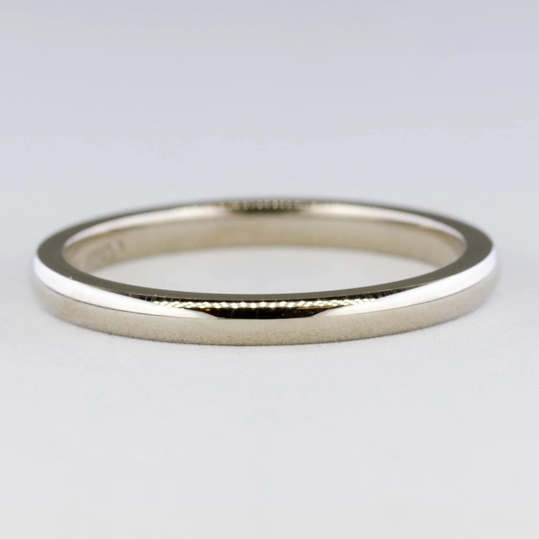 '100 Ways' 14k White Gold Dainty Band | 2mm