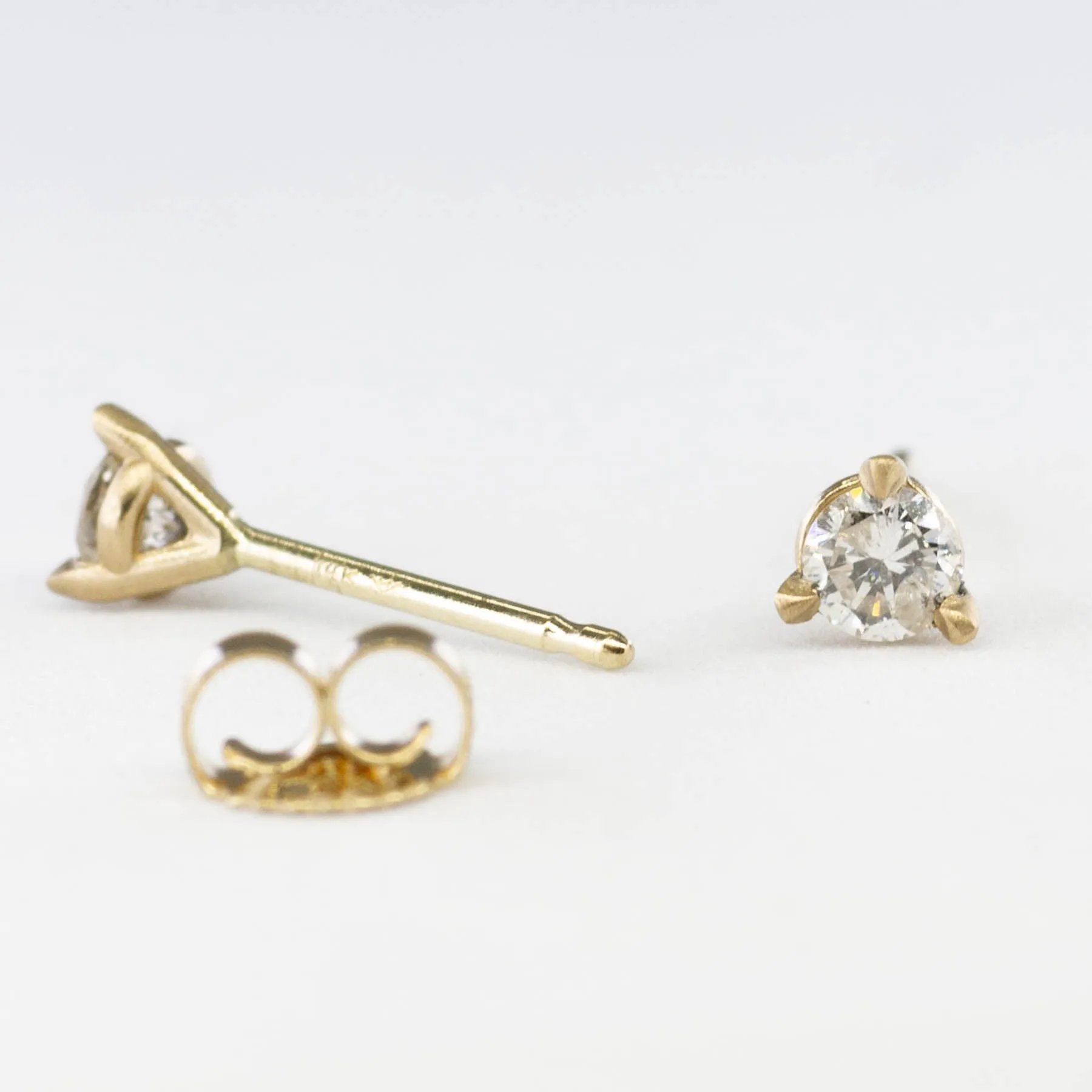 '100 Ways' 14k Yellow Gold Diamond Martini Studs | 1/4 ctw |