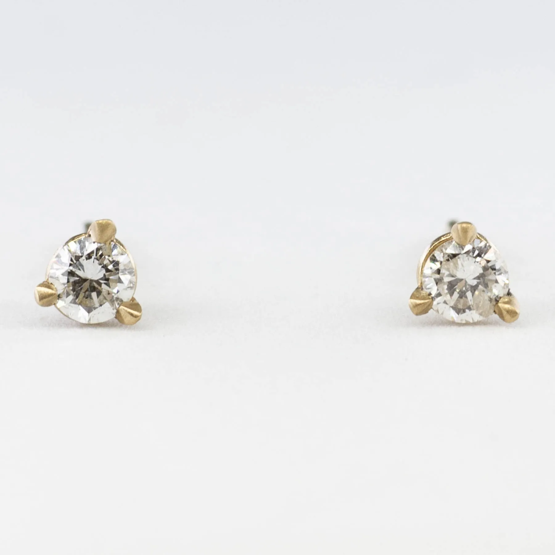 '100 Ways' 14k Yellow Gold Diamond Martini Studs | 1/4 ctw |