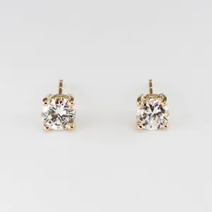 '100 Ways' Diamond Studs in White or Yellow Gold | 2/3 carat | Options Available |