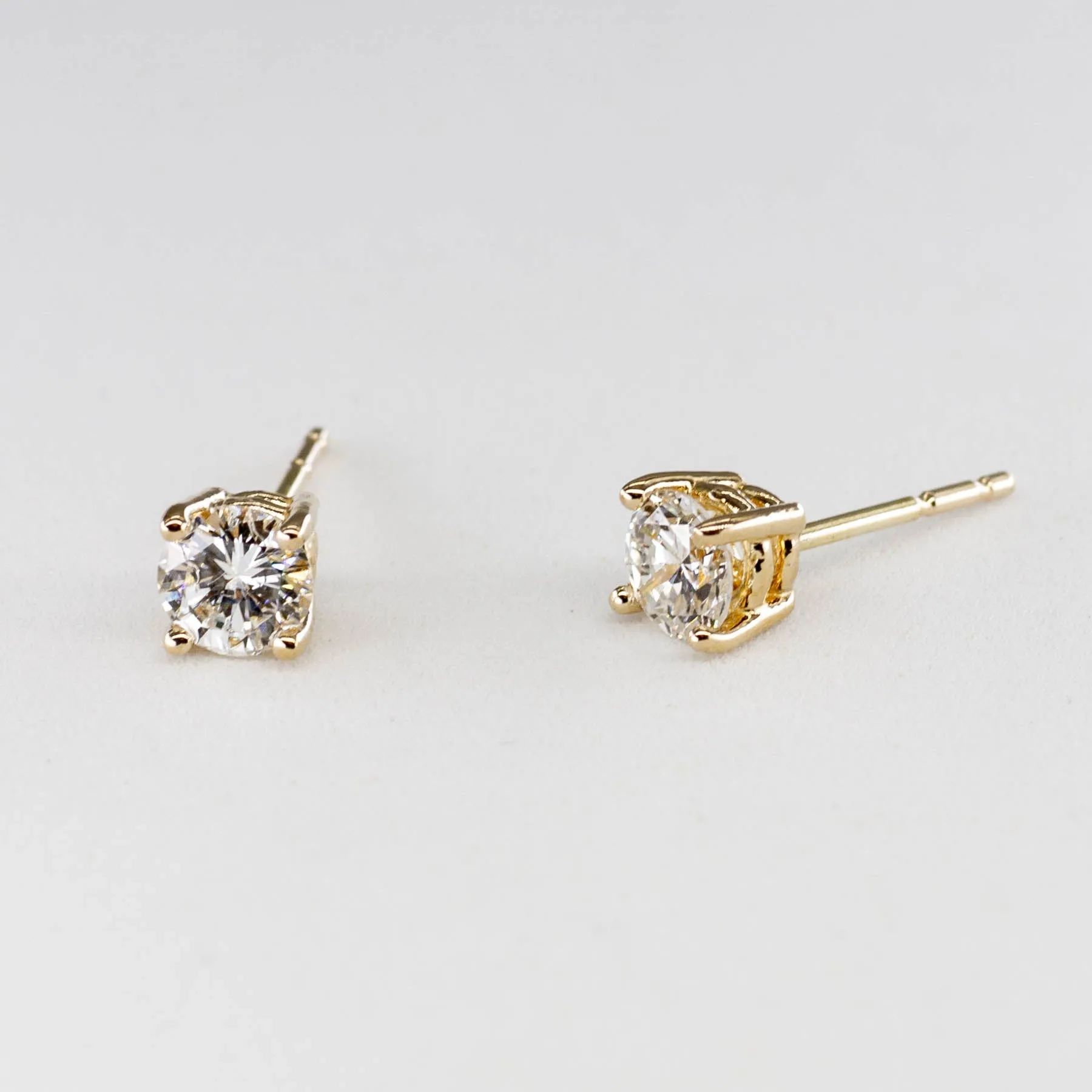 '100 Ways' Diamond Studs in White or Yellow Gold | 2/3 carat | Options Available |
