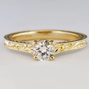 '100 Ways' Filigree Band Diamond Engagement Ring | 0.50ct | SZ 7 |