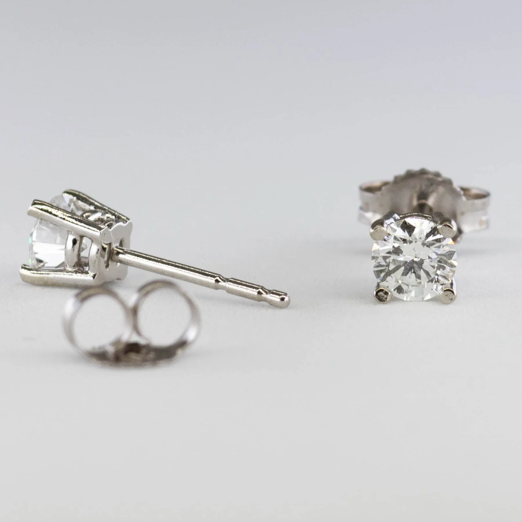 100 Ways White Gold Diamond Studs | 1/2 carat | Options Available