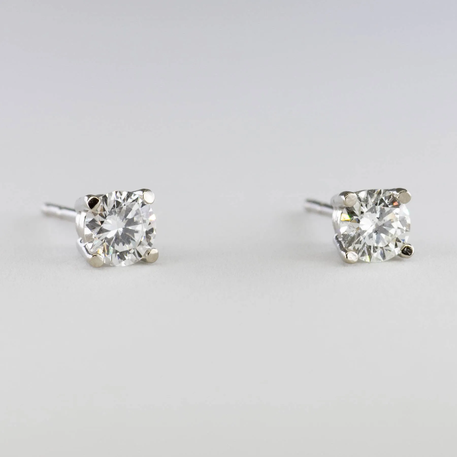 100 Ways White Gold Diamond Studs | 1/2 carat | Options Available