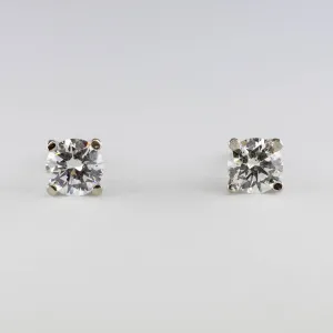 100 Ways White Gold Diamond Studs | 1/2 carat | Options Available
