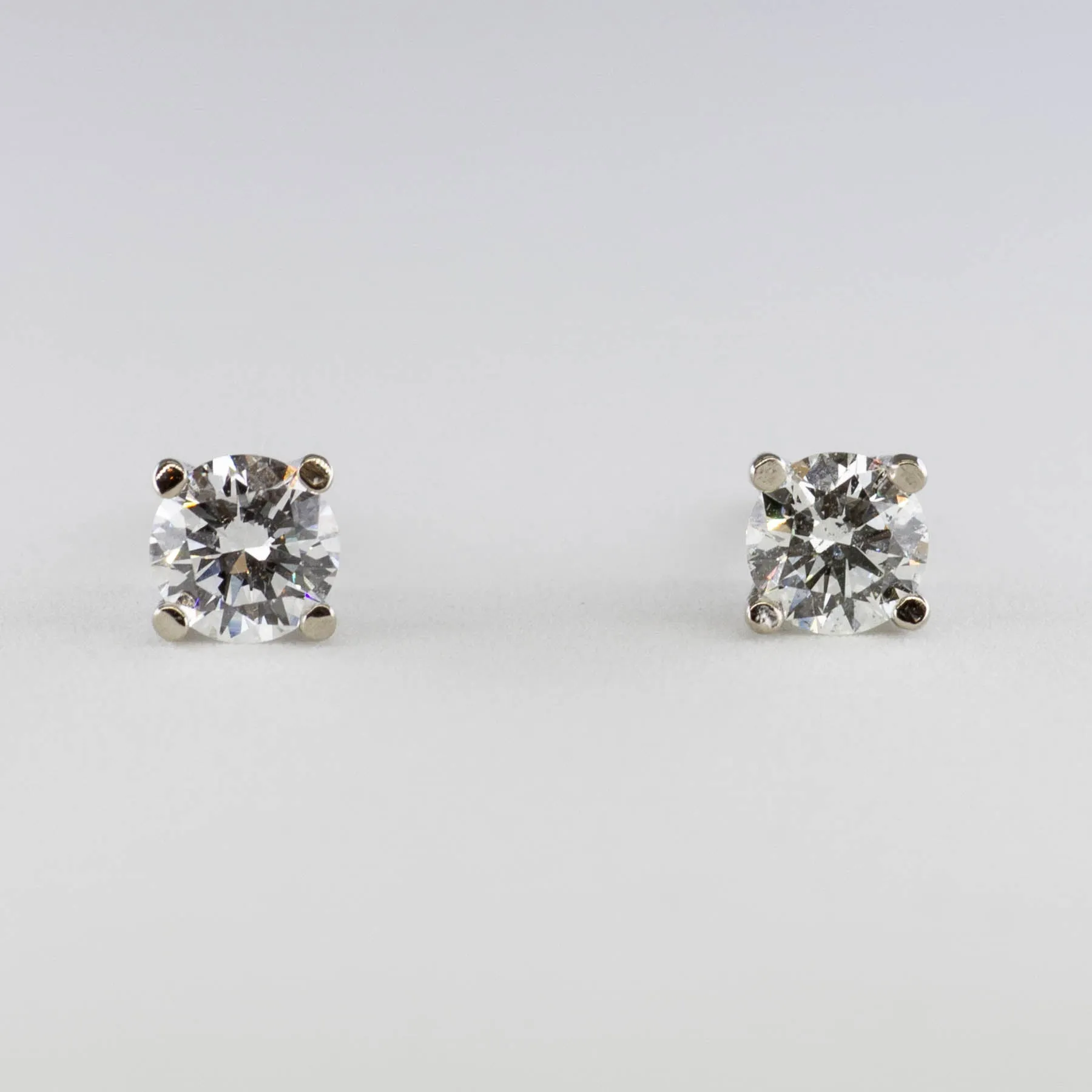 100 Ways White Gold Diamond Studs | 1/2 carat | Options Available
