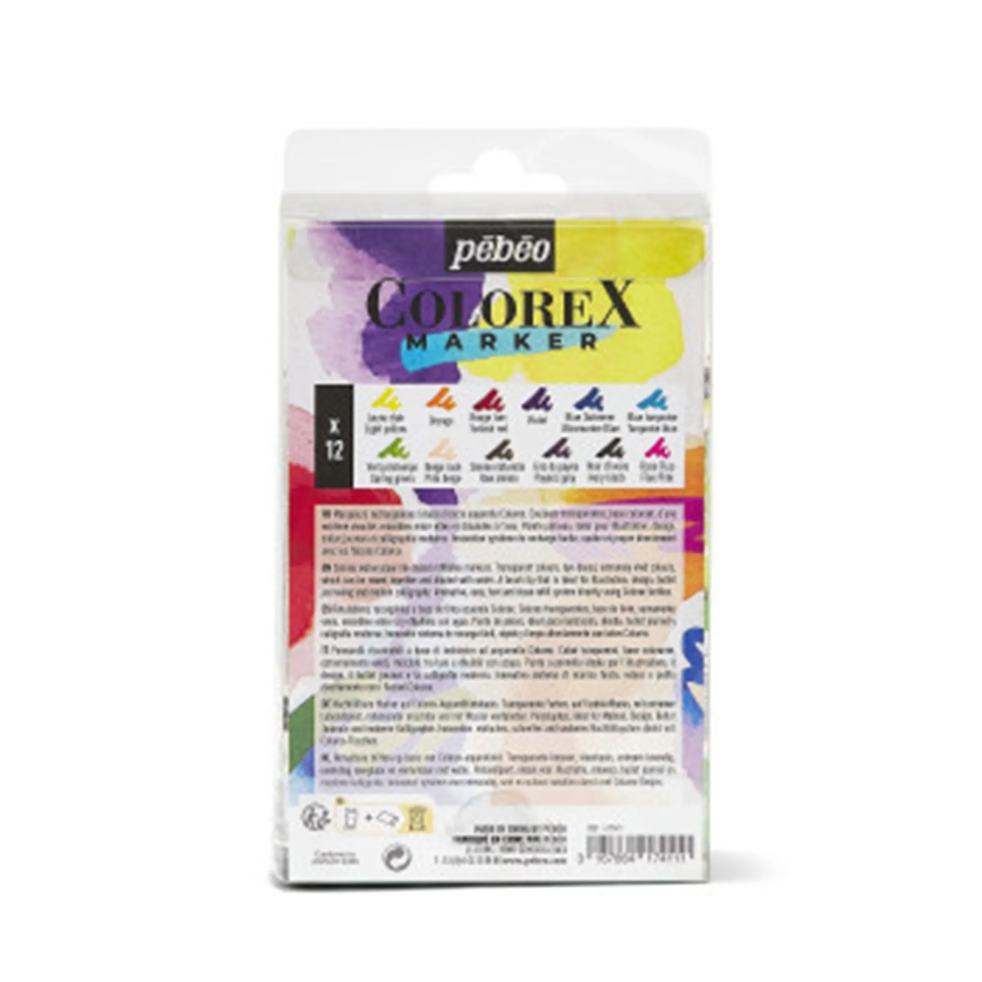 12-Pack Colorex Watercolour Markers - Essentials
