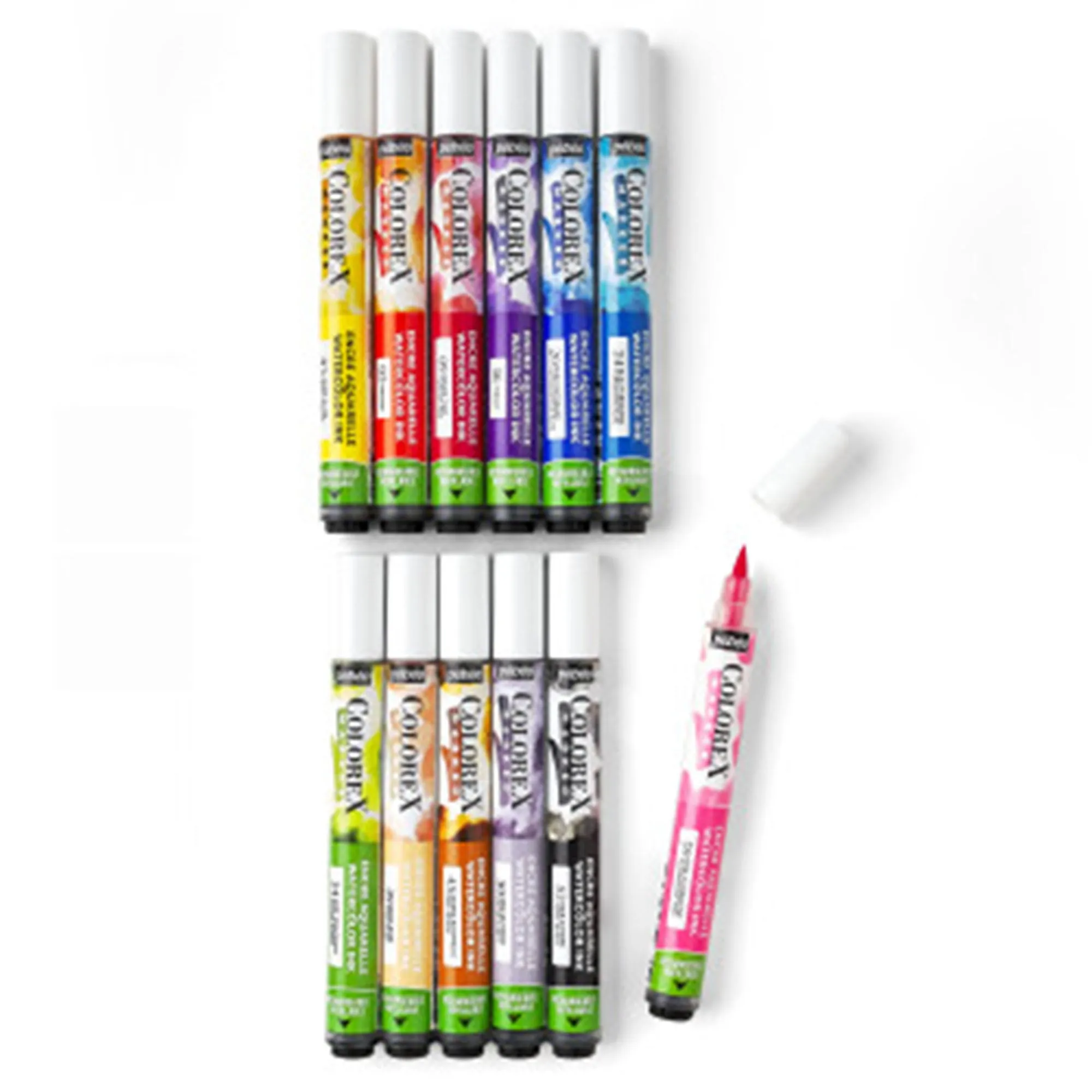 12-Pack Colorex Watercolour Markers - Essentials