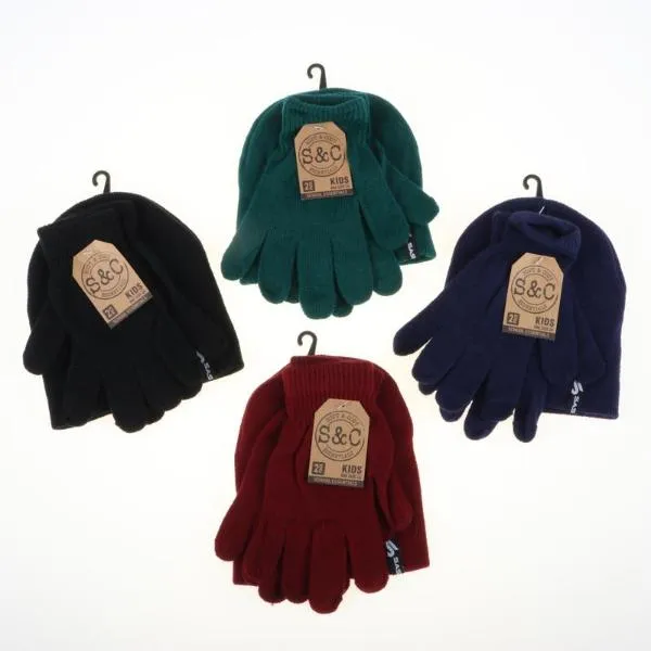 2 Pack Kids School Beanie & Gloves