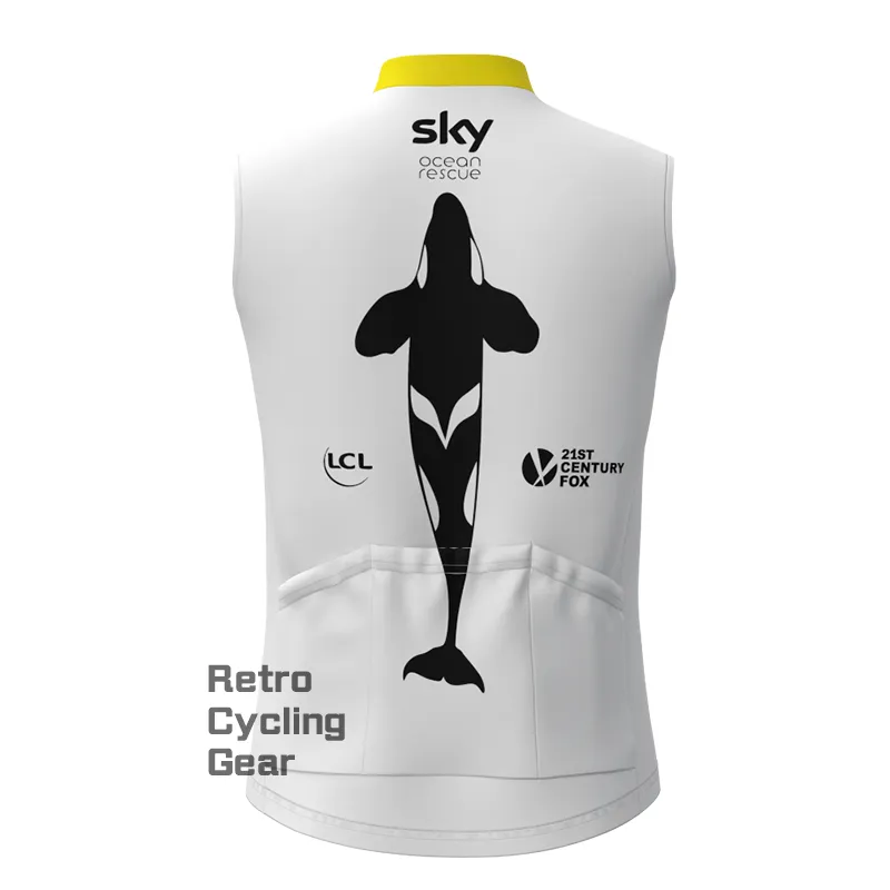2018 sky Fleece Retro Cycling Vest