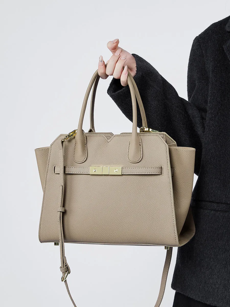30CM Light Luxury Platinum Large Capacity Handbag 2850 khaki