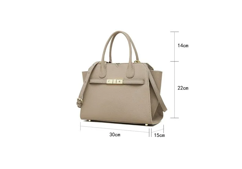 30CM Light Luxury Platinum Large Capacity Handbag 2850 khaki