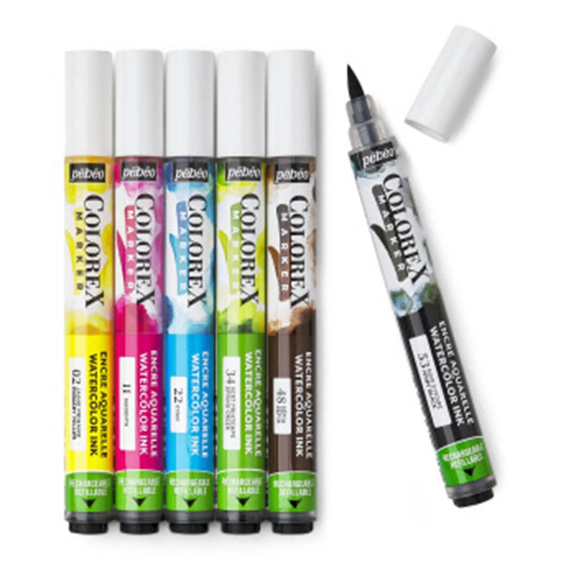 6-Pack Colorex Watercolour Markers - Essentials