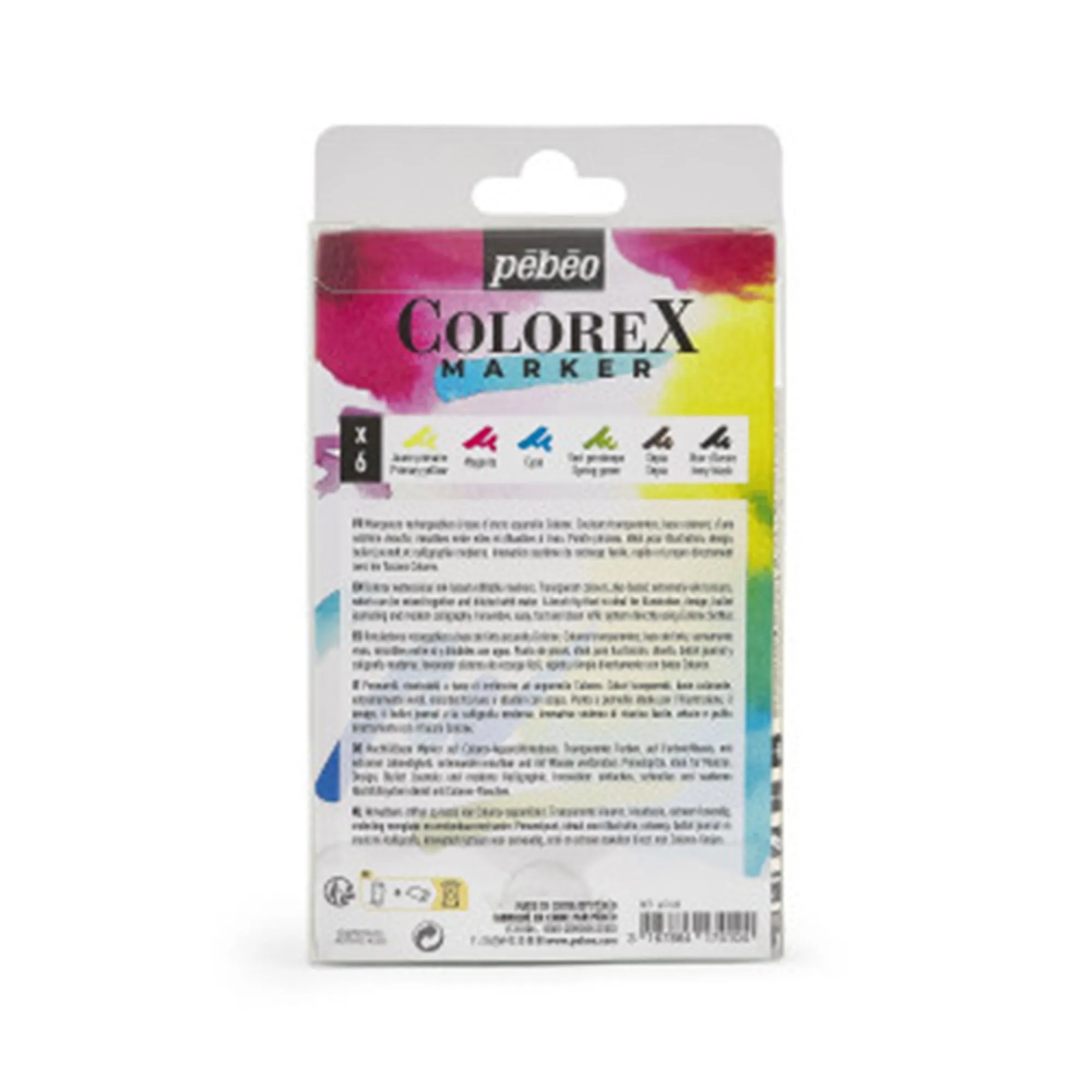 6-Pack Colorex Watercolour Markers - Essentials