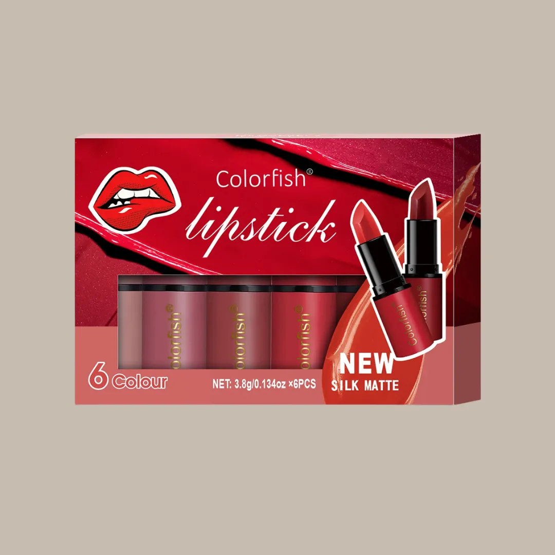 6 Pcs Velvet Matte lipstick set