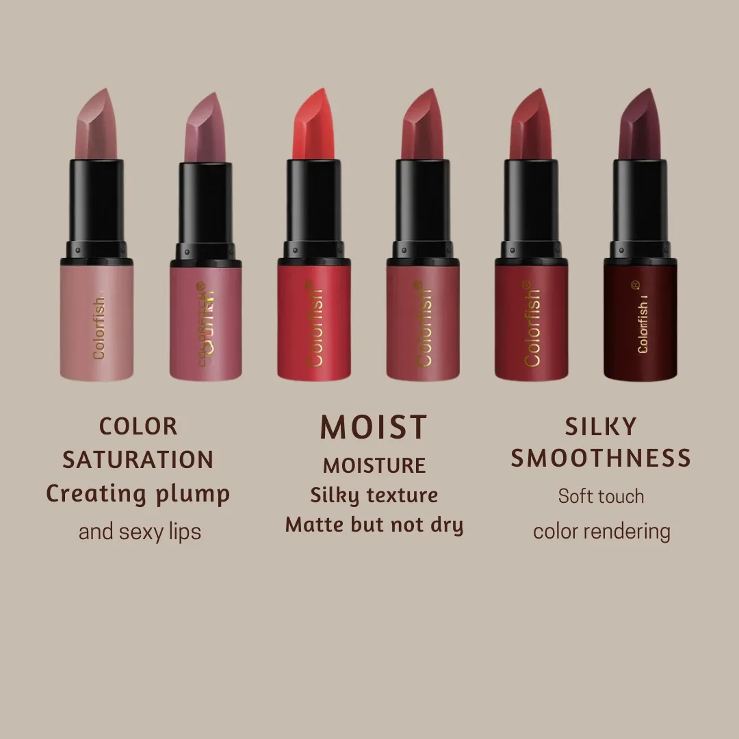 6 Pcs Velvet Matte lipstick set