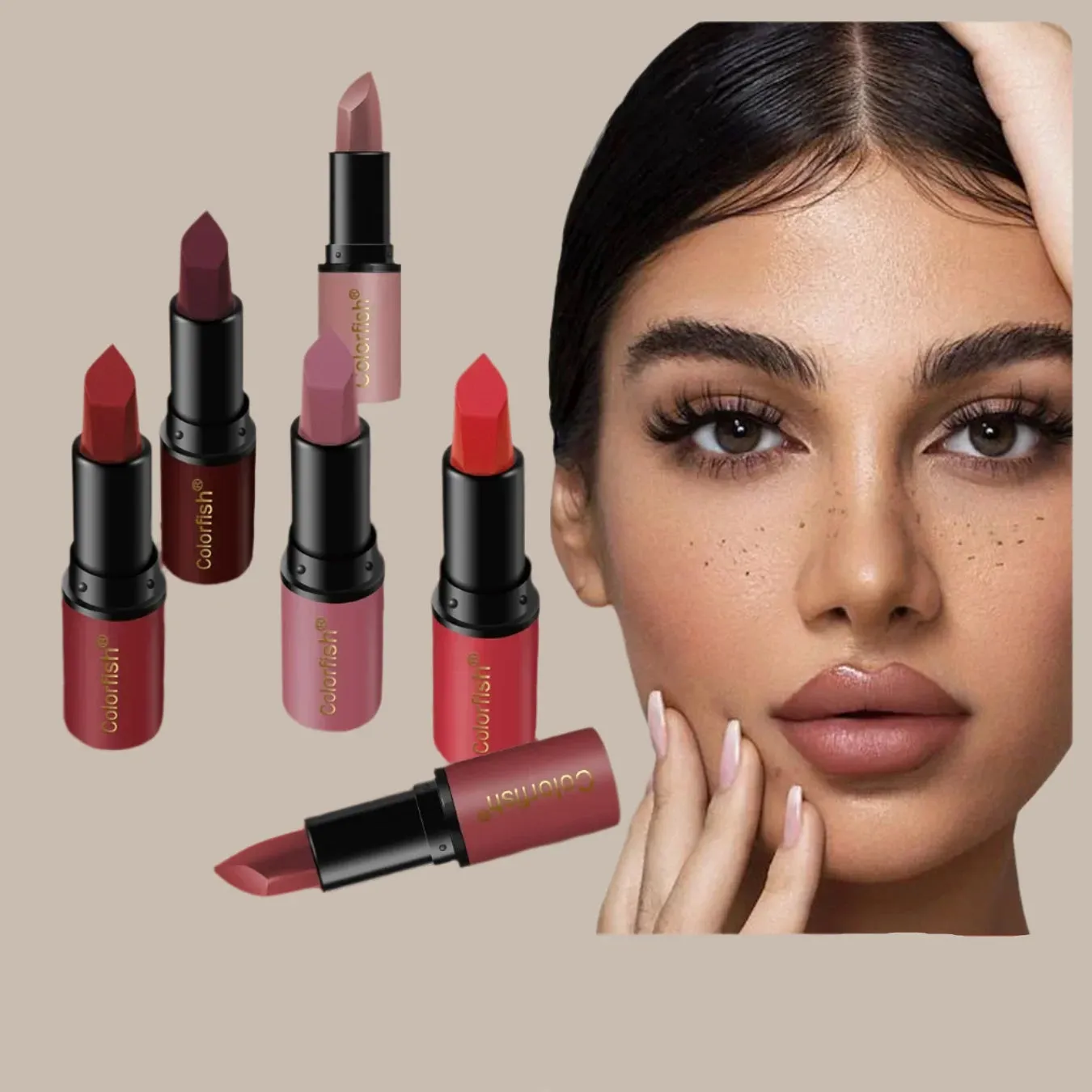 6 Pcs Velvet Matte lipstick set