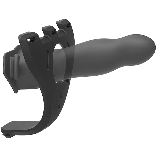 7 Inch Silicone Vibrating Hollow Strap-on Set With Remote Control