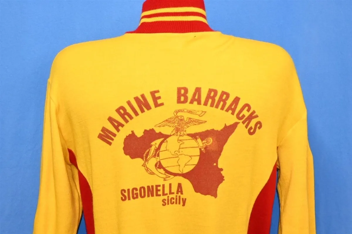 70s Marine Barracks Sigonella Italy Track Jacket Medium