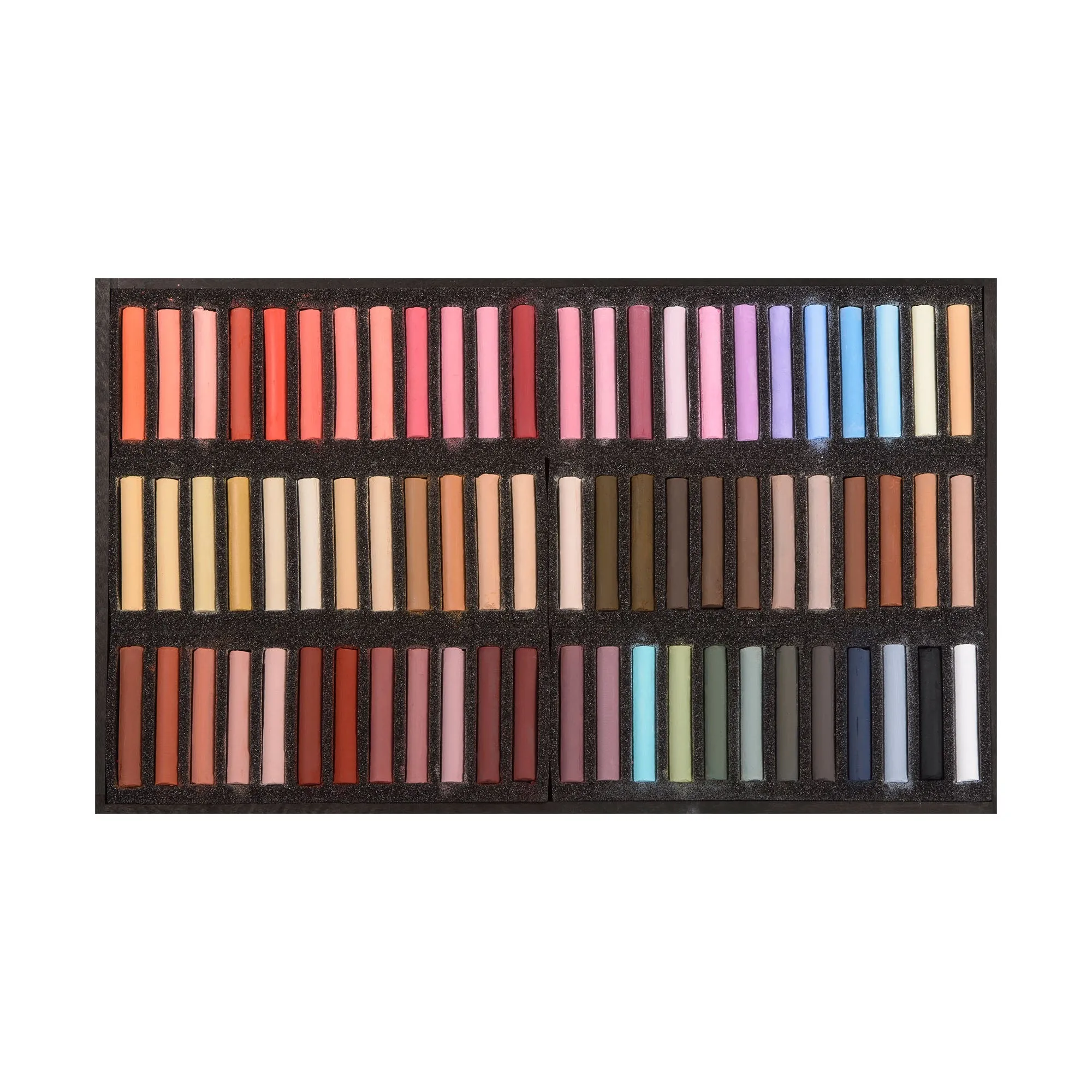 72-Piece Wooden Box Pastel Set - Portrait