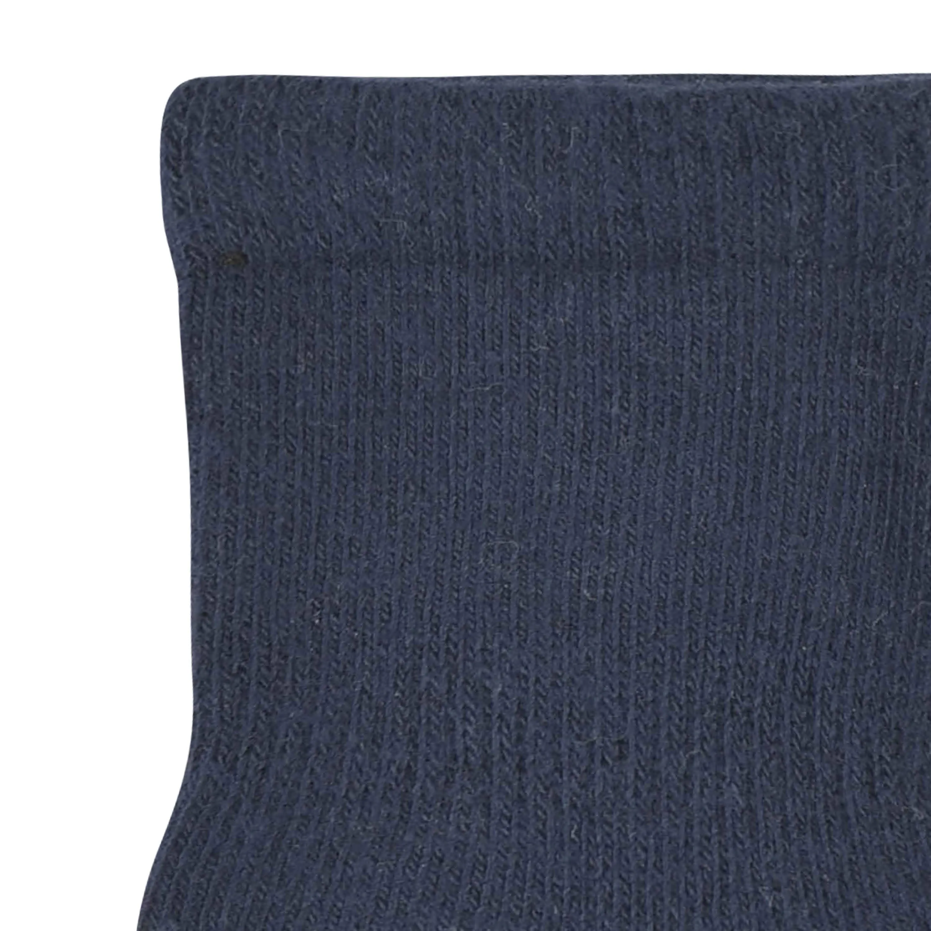8-Pack Baby & Toddler Navy Wiggle Proof® Jersey Crew Socks
