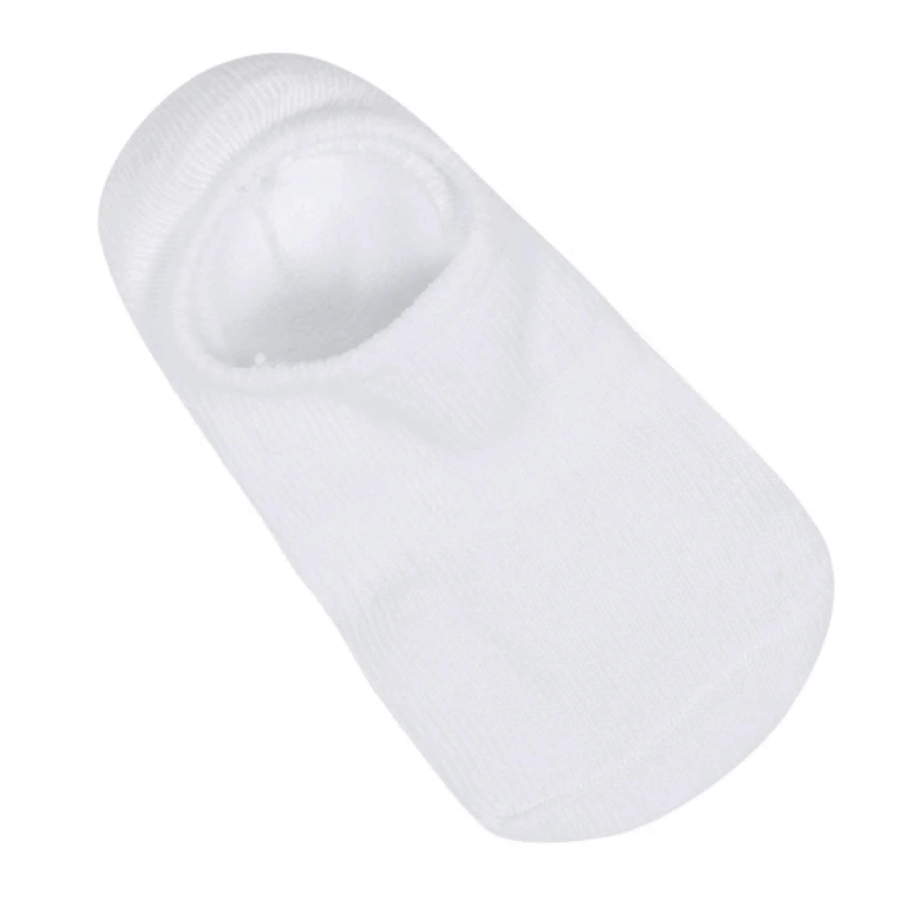 8-Pack Baby & Toddler White Wiggle Proof® No Show Socks