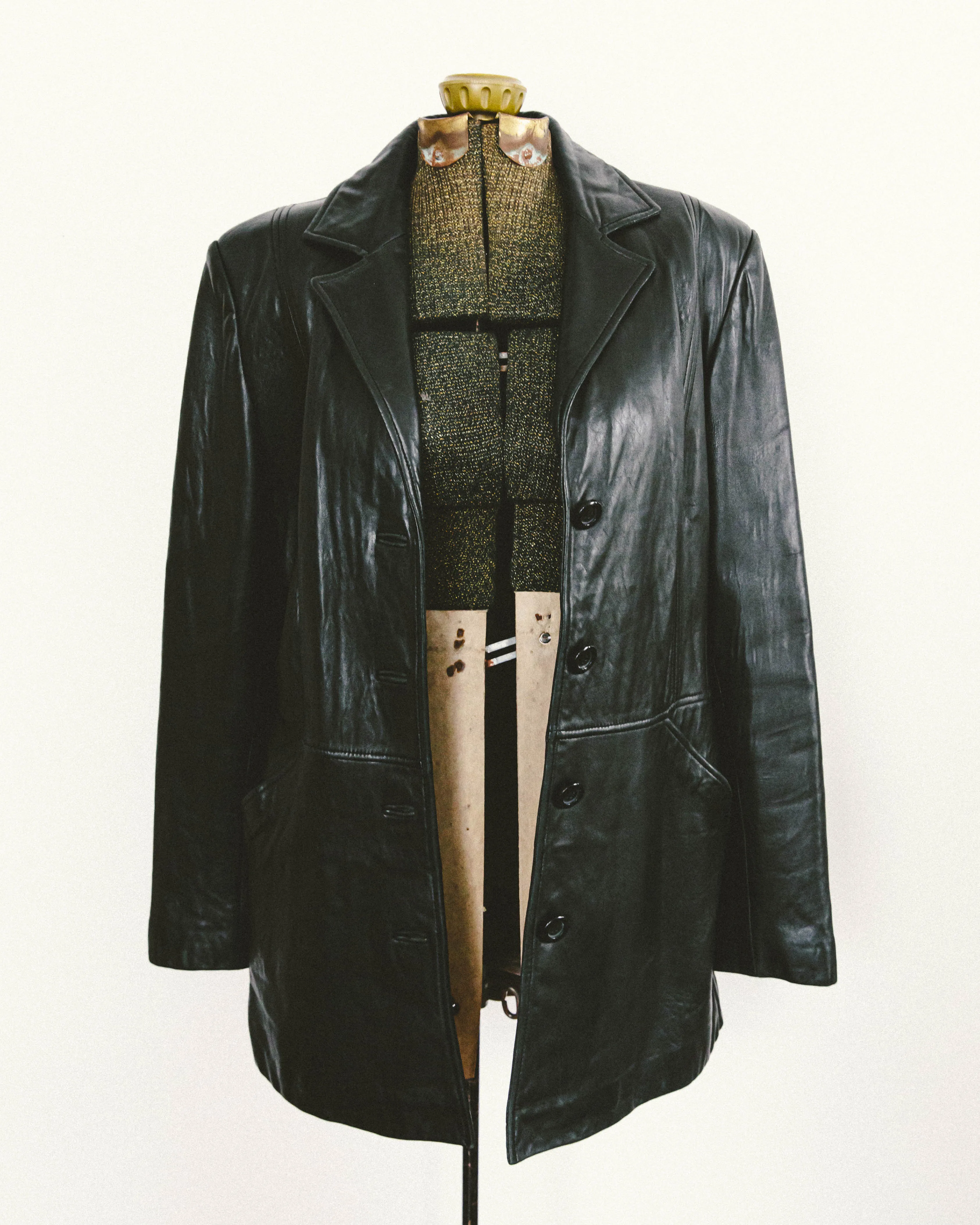 90's Leather Blazer
