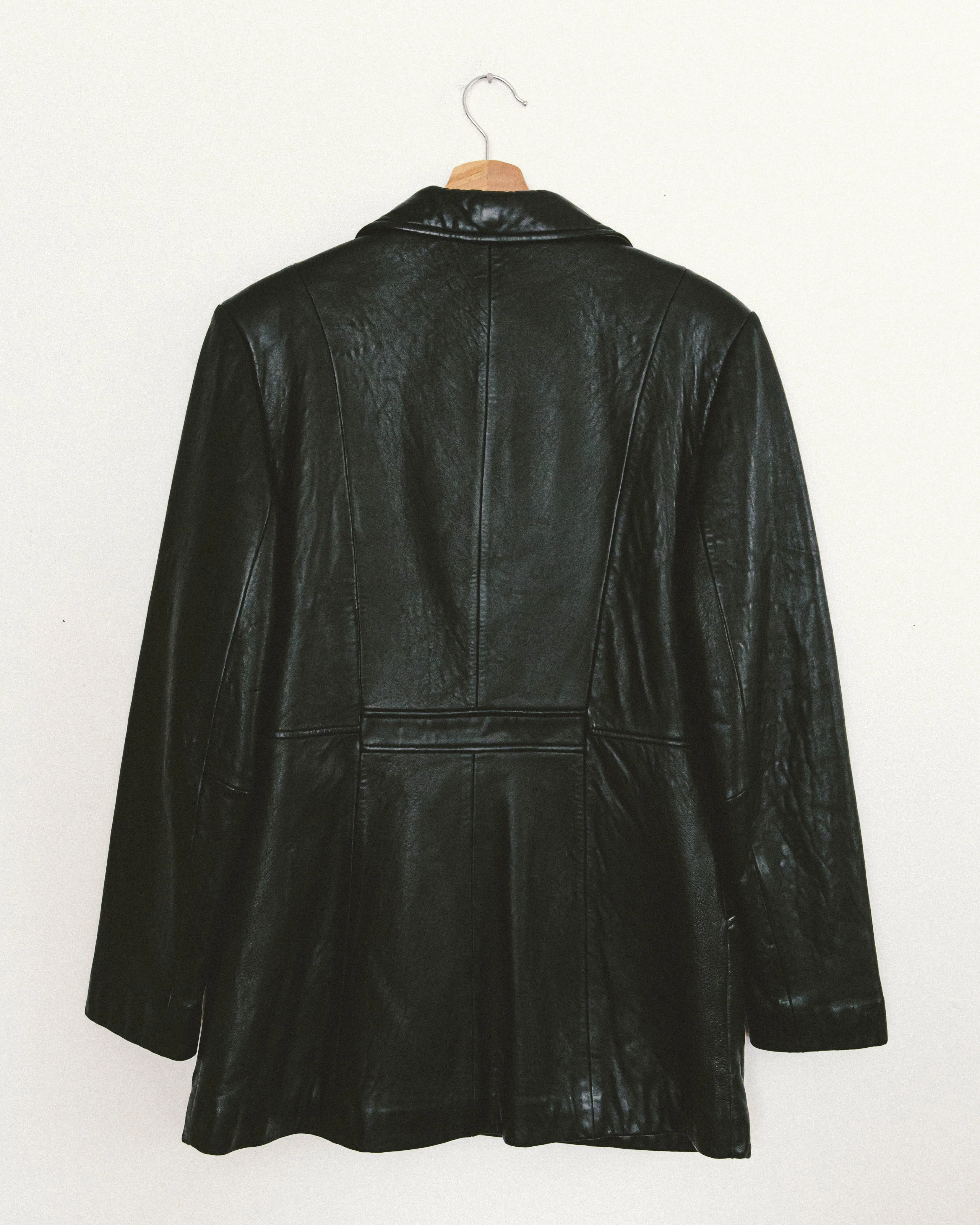 90's Leather Blazer