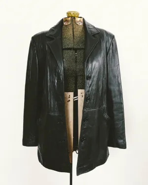 90's Leather Blazer