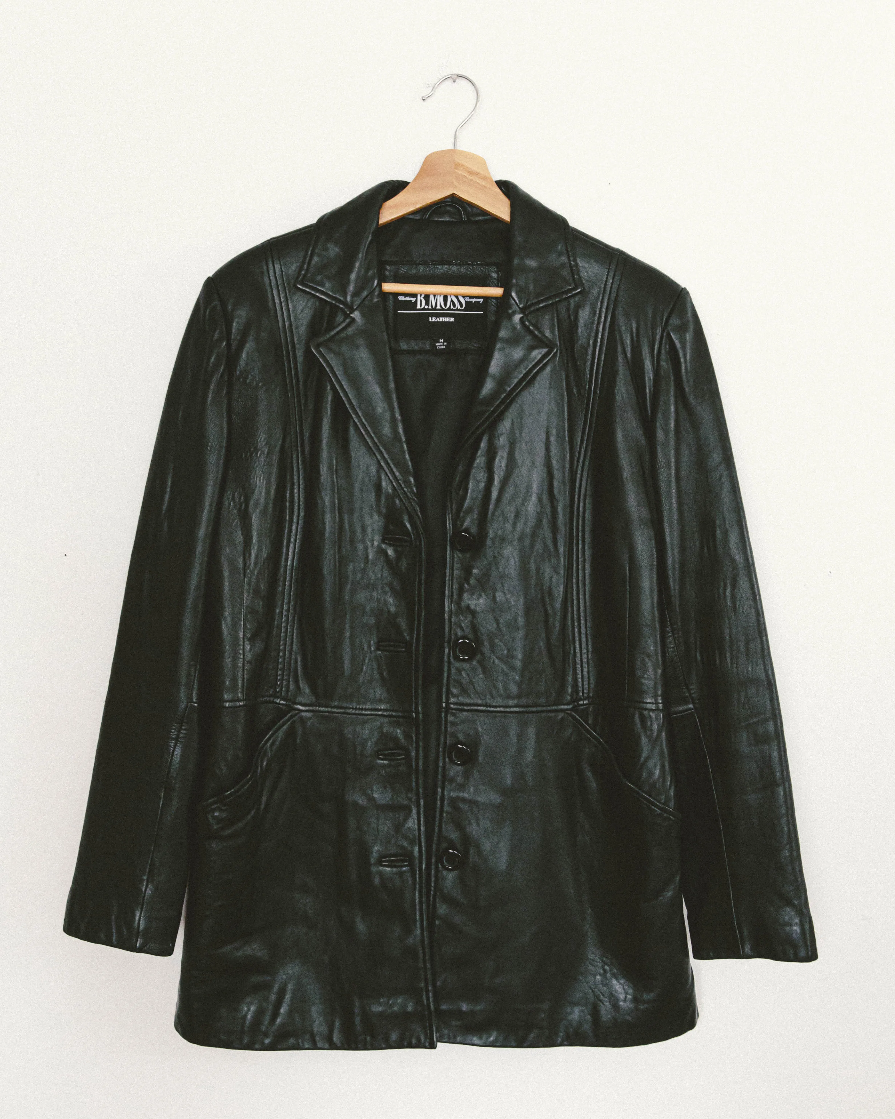 90's Leather Blazer