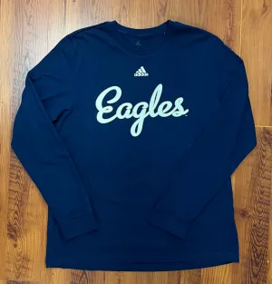 ADIDAS Script Eagles - NAVY Long Sleeve Tee