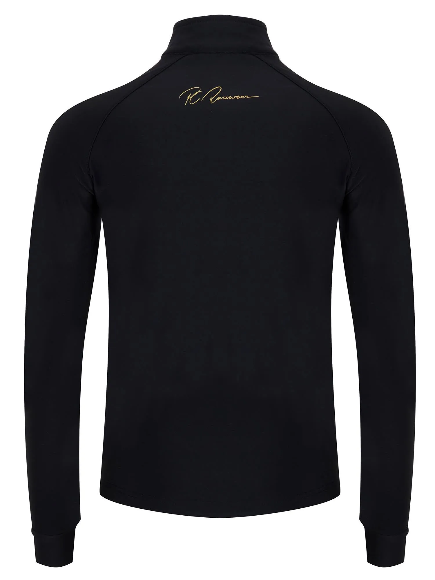 Adult Half Zip Baselayer -  Long Sleeve Black Signature