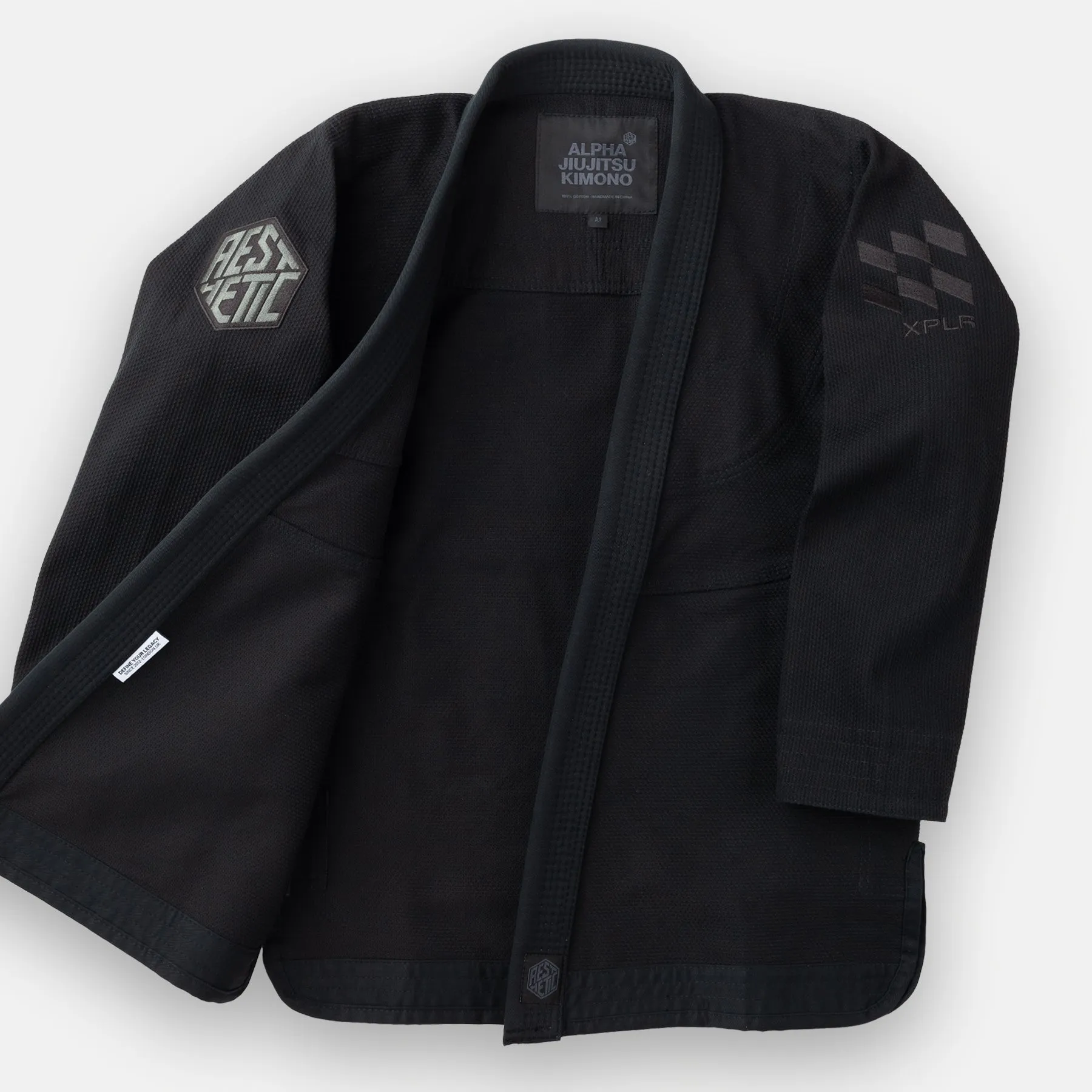 Aesthetic The Alpha  Women's Kimono - Black/Gunmetal