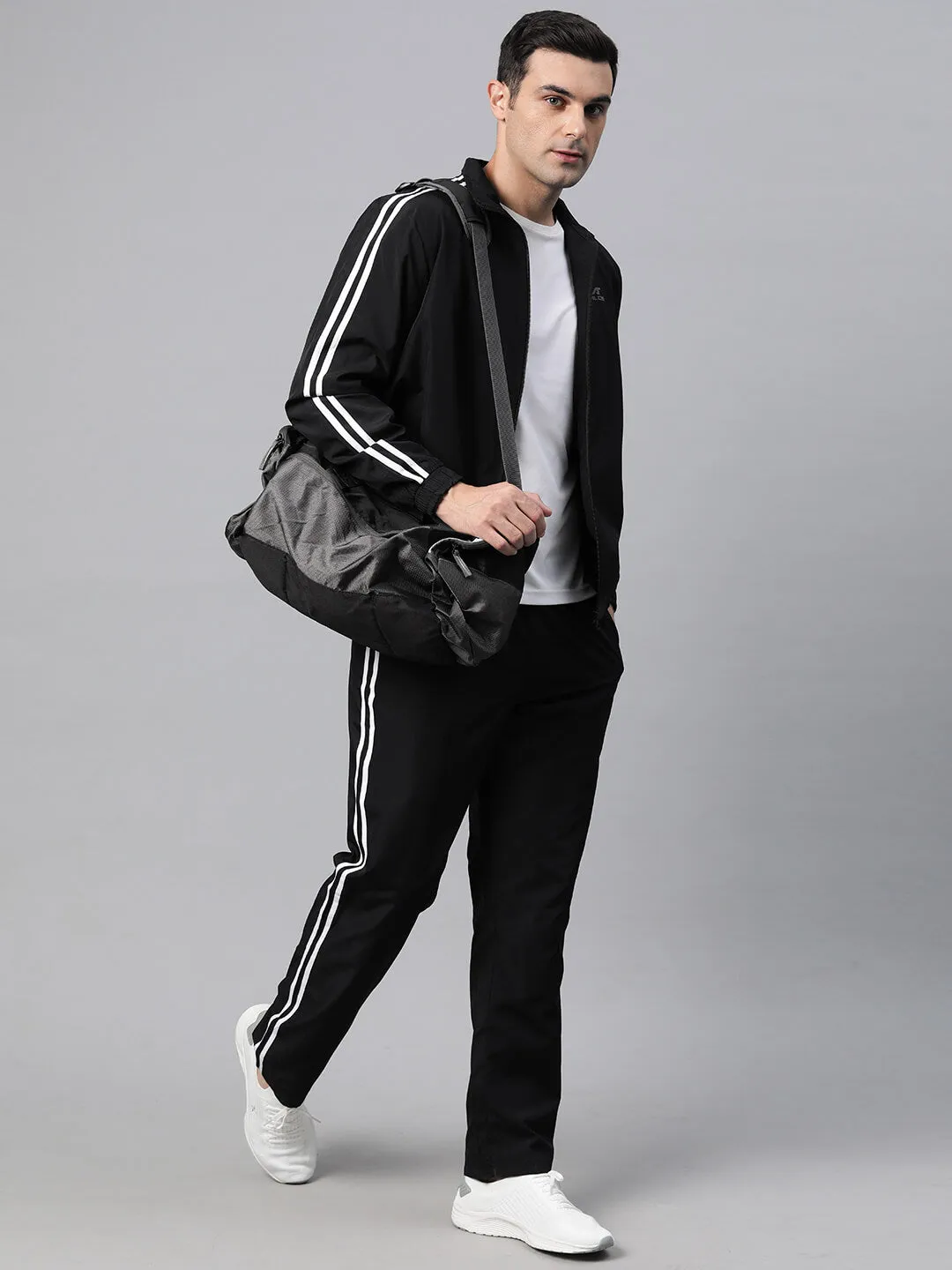 Alcis Men Solid Anti Static Track Suit