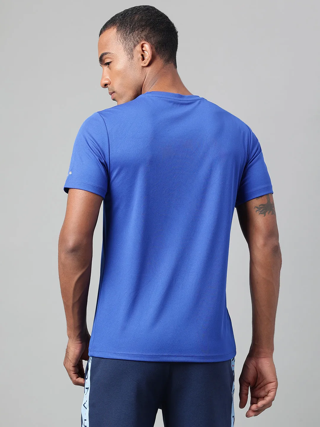 Alcis Men's Printed Scuba Anti-Static Drytech  Slim-Fit Training Tee
