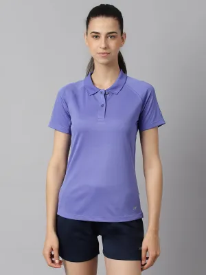 Alcis Women Iris Bloom Tech-Fit Anti-Static Soft-Touch Slim-Fit Training Polo T-Shirt
