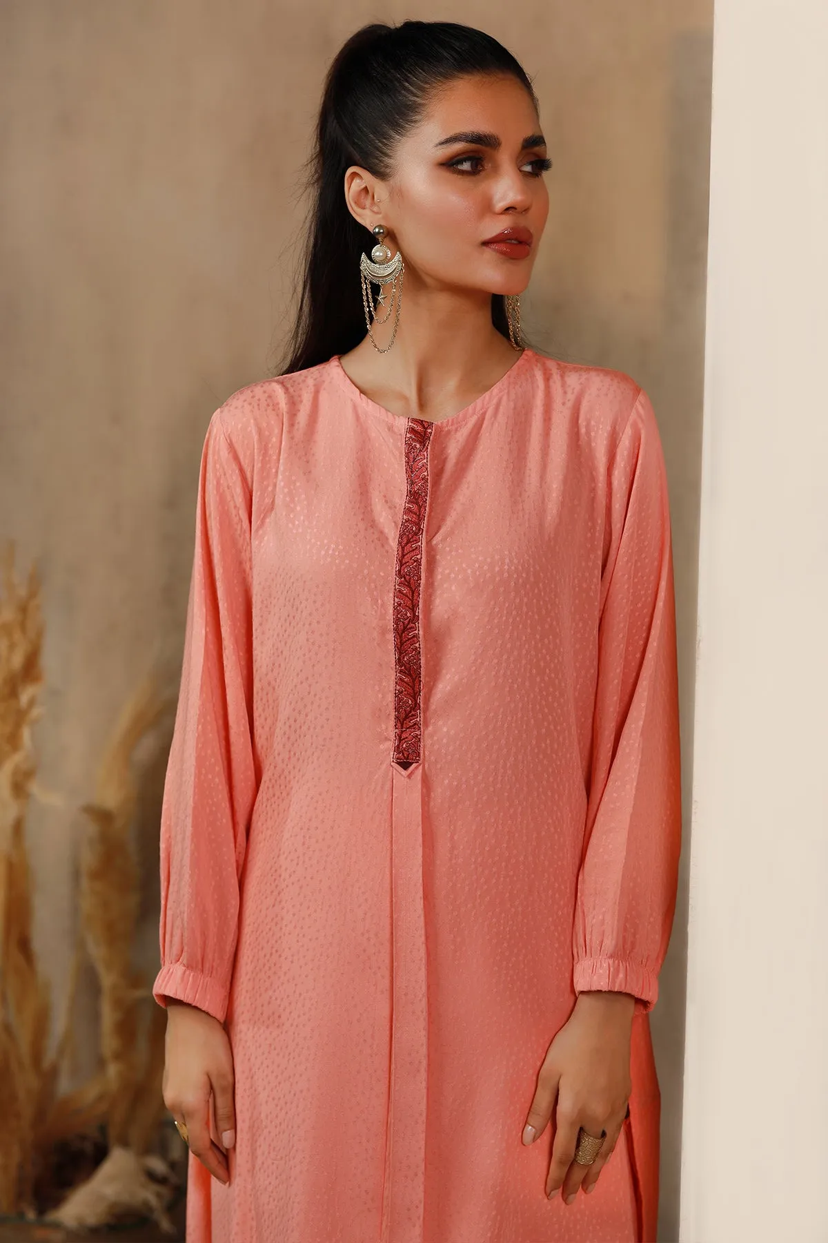 Aliye Embroidered Linen Kurti - W22 - WK00025