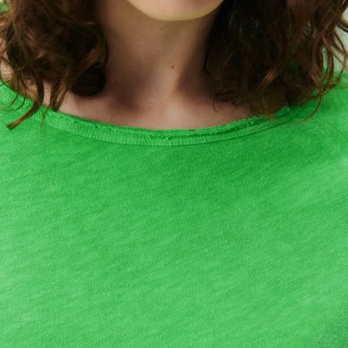 American Vintage Women's T-Shirt Sonoma in Fluorescent Parakeet