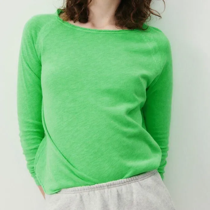 American Vintage Women's T-Shirt Sonoma in Fluorescent Parakeet