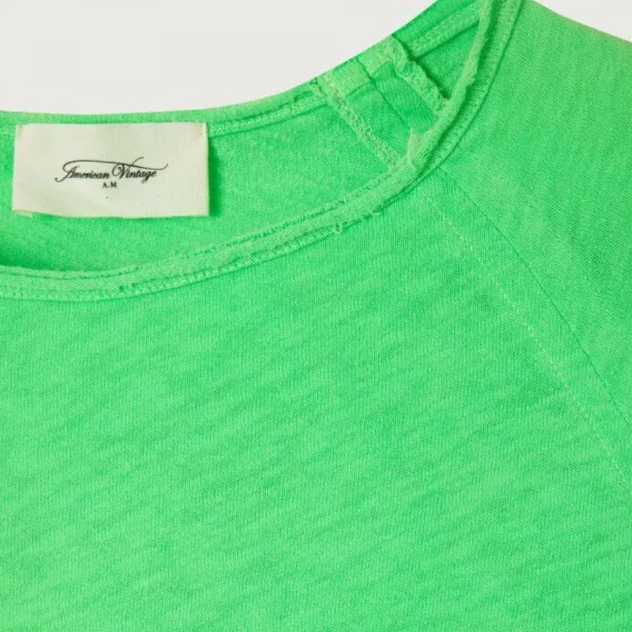American Vintage Women's T-Shirt Sonoma in Fluorescent Parakeet