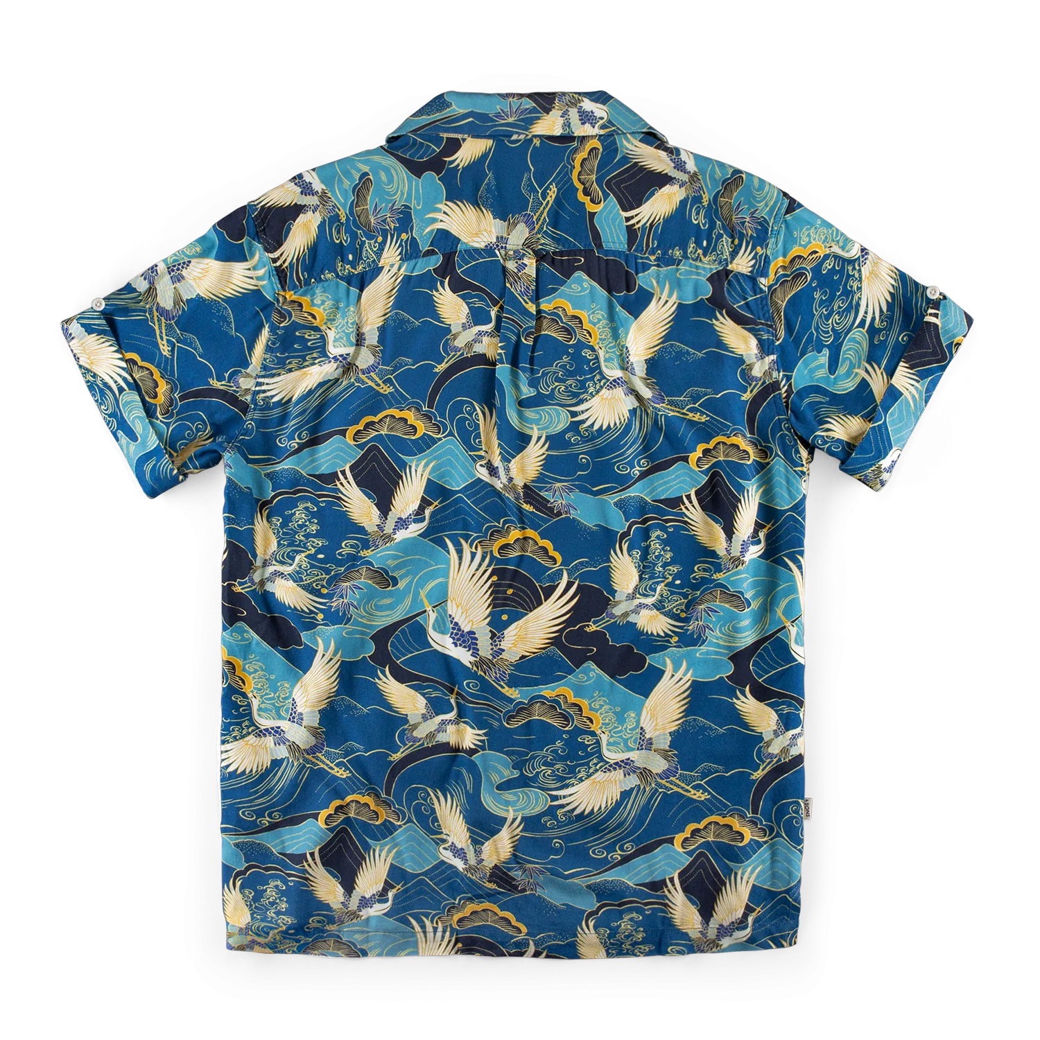&SONS Aloha Crane Club Shirt Blue