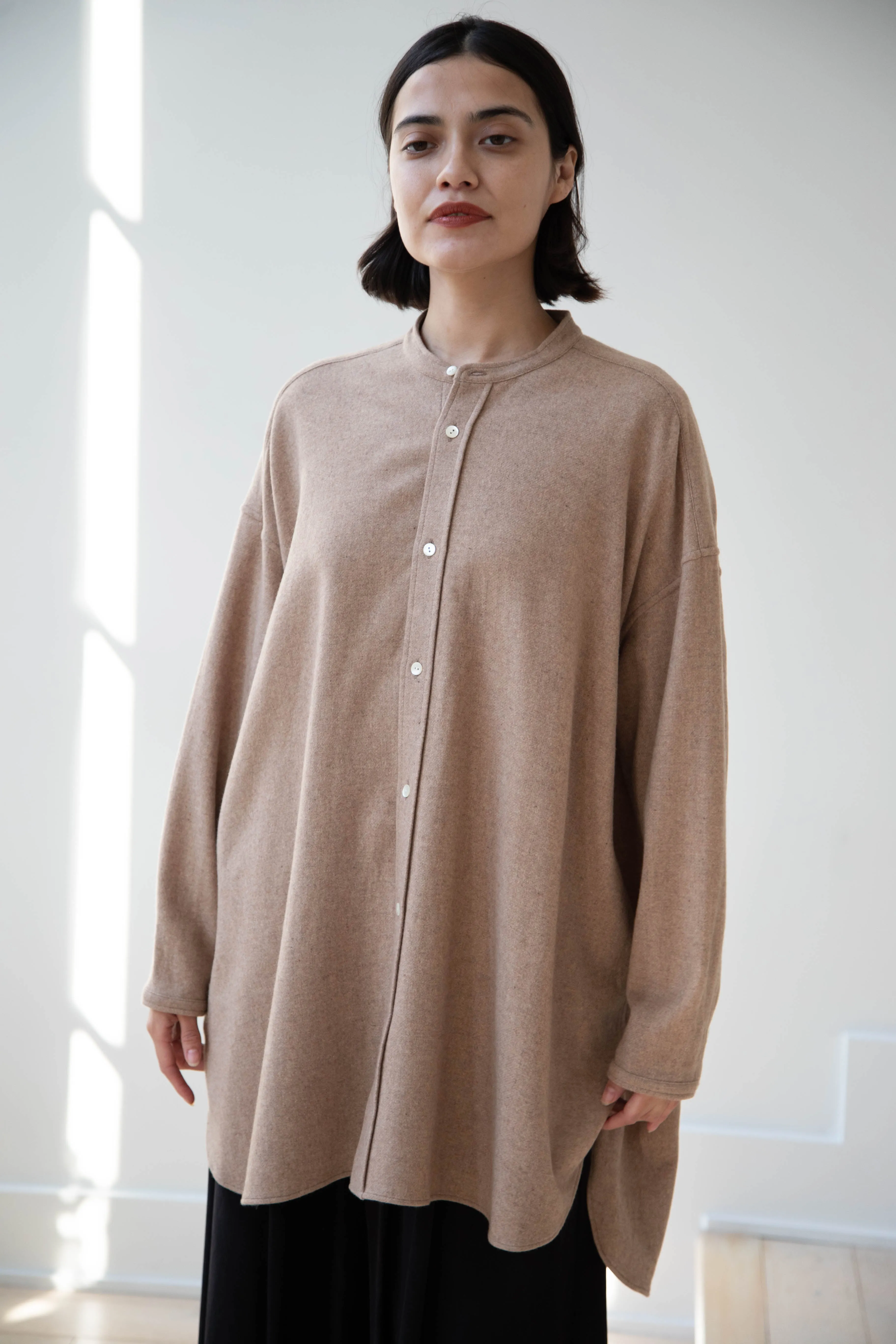 Arts & Science | Open Front Night Shirt in Cashmere & Wool