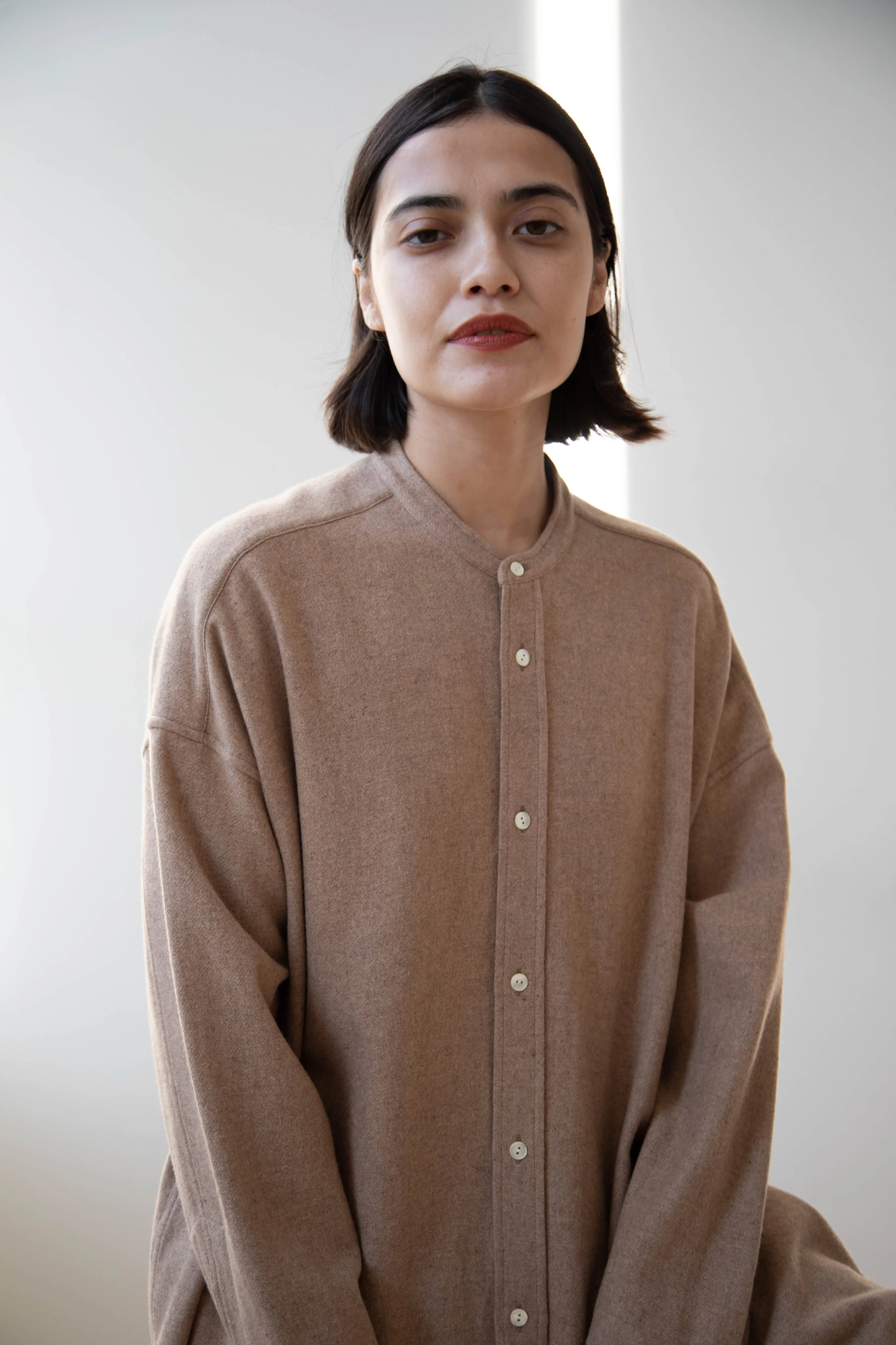Arts & Science | Open Front Night Shirt in Cashmere & Wool