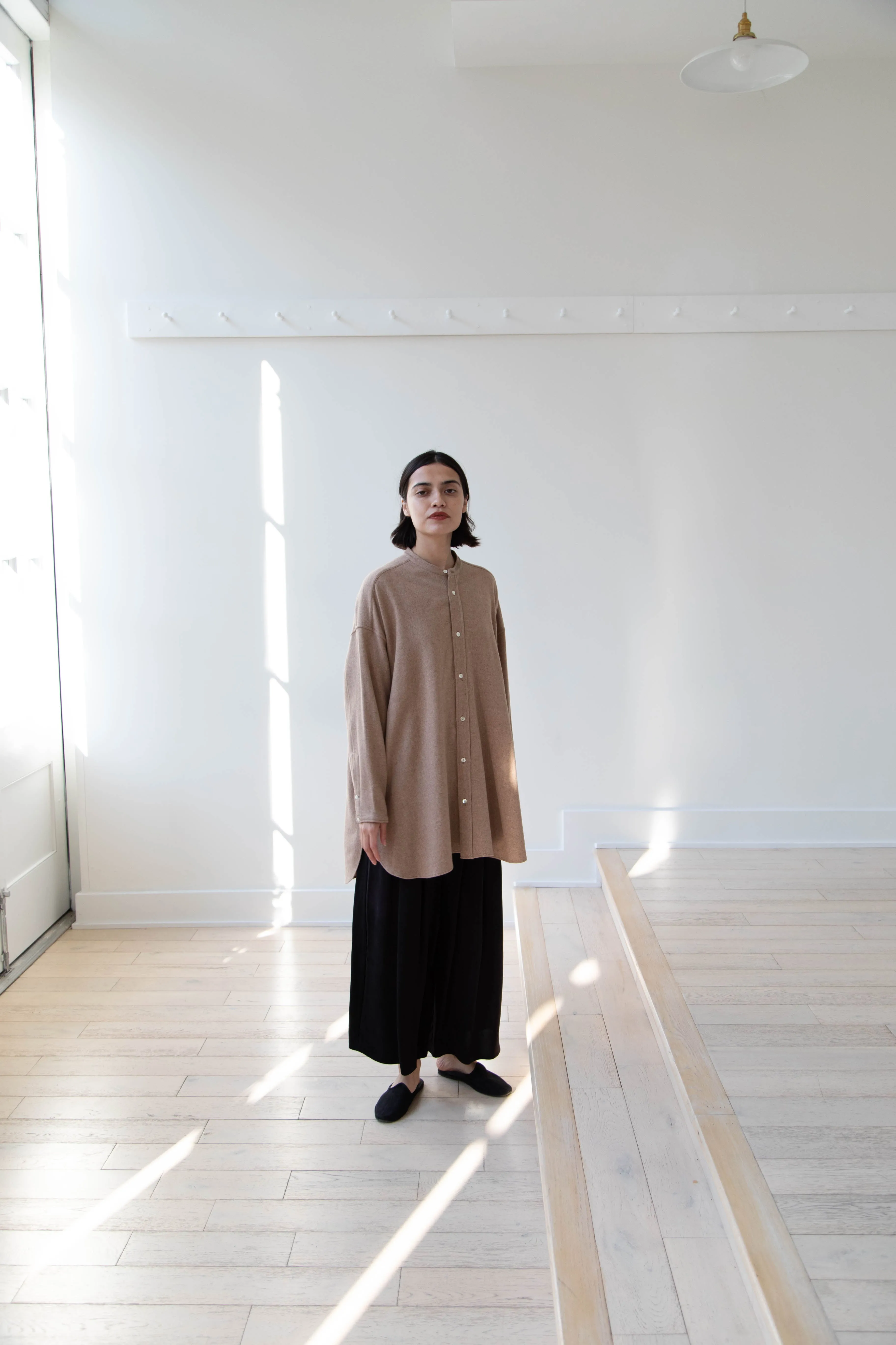 Arts & Science | Open Front Night Shirt in Cashmere & Wool