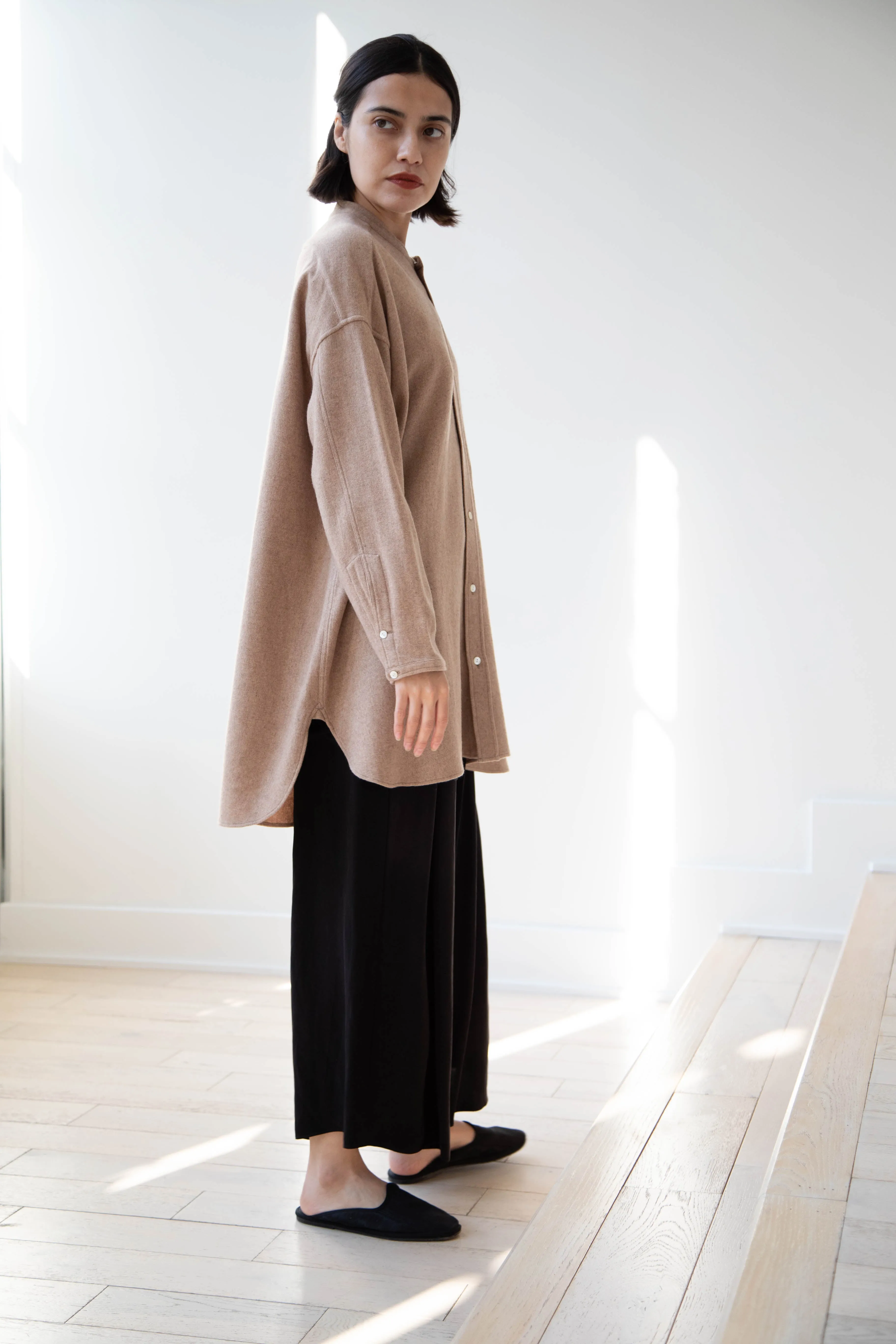 Arts & Science | Open Front Night Shirt in Cashmere & Wool
