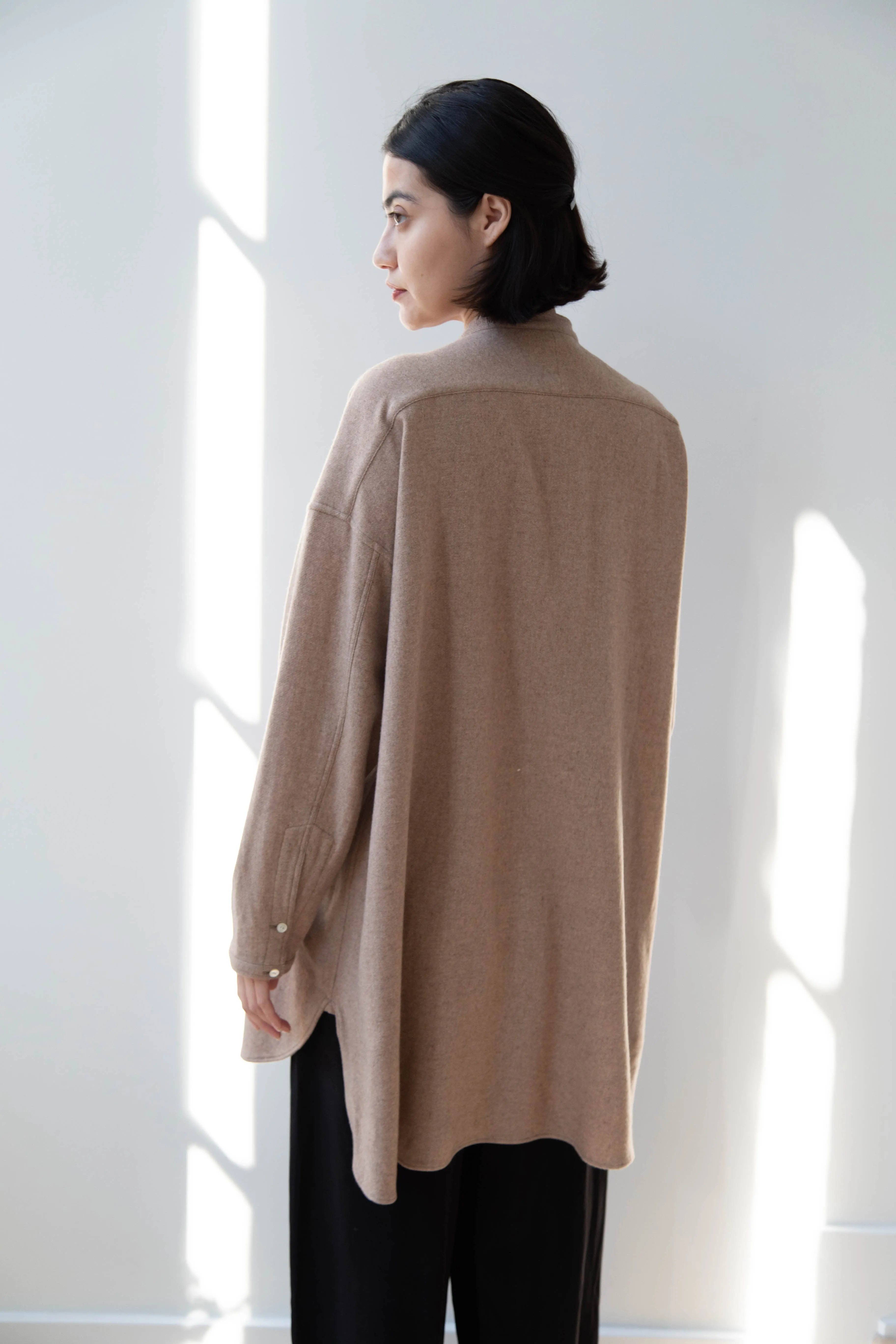 Arts & Science | Open Front Night Shirt in Cashmere & Wool