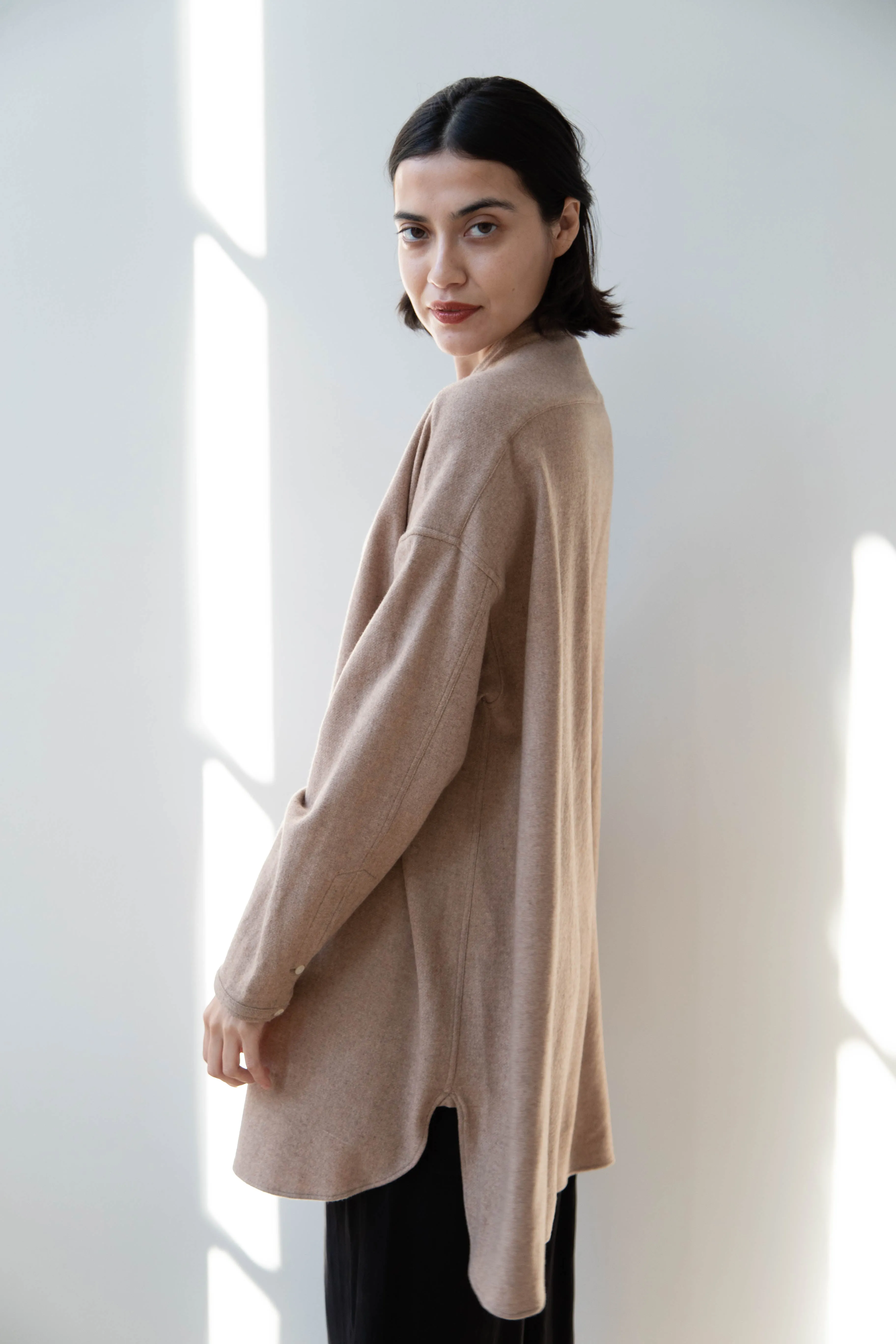 Arts & Science | Open Front Night Shirt in Cashmere & Wool
