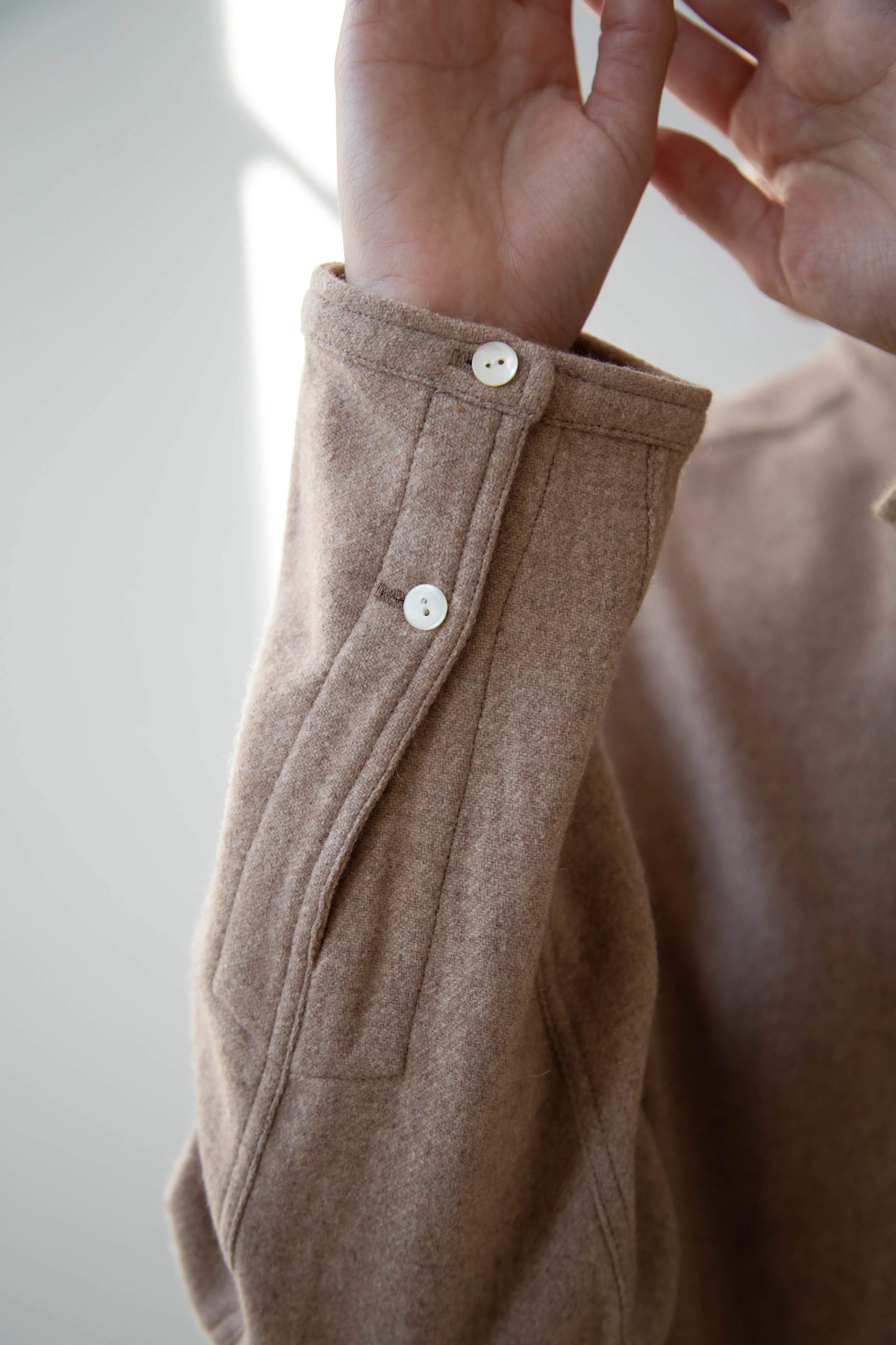 Arts & Science | Open Front Night Shirt in Cashmere & Wool