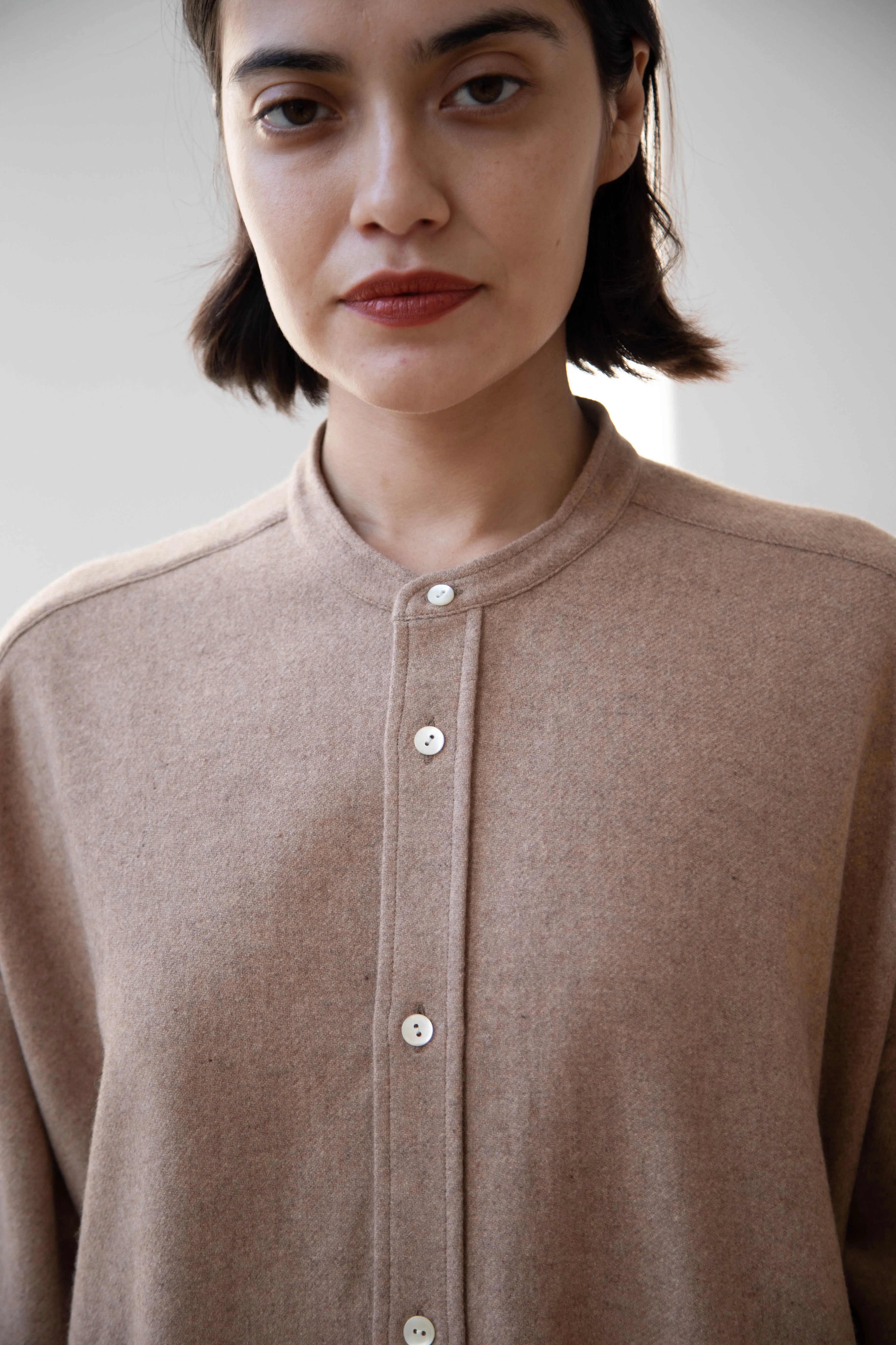 Arts & Science | Open Front Night Shirt in Cashmere & Wool
