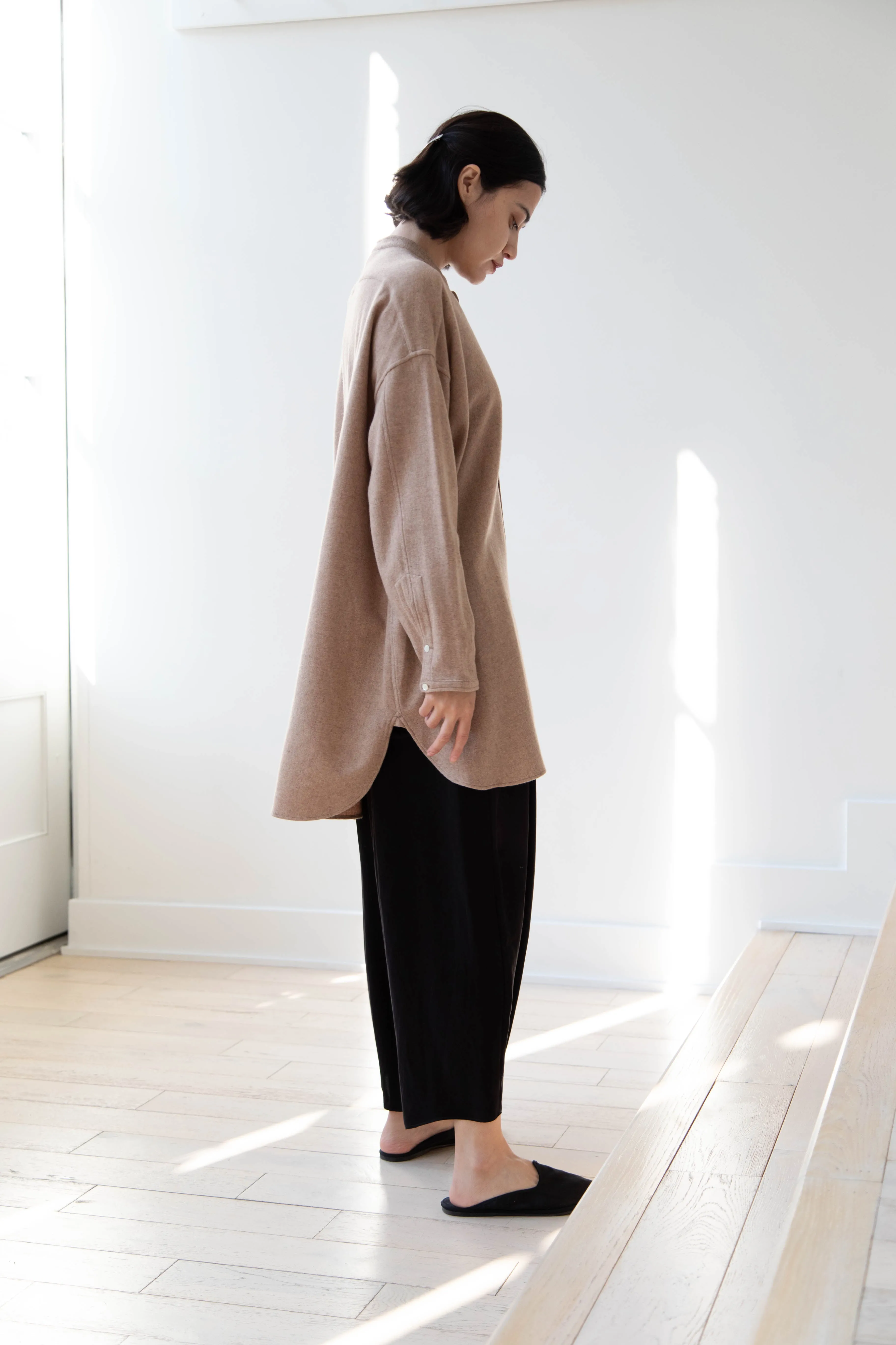Arts & Science | Open Front Night Shirt in Cashmere & Wool